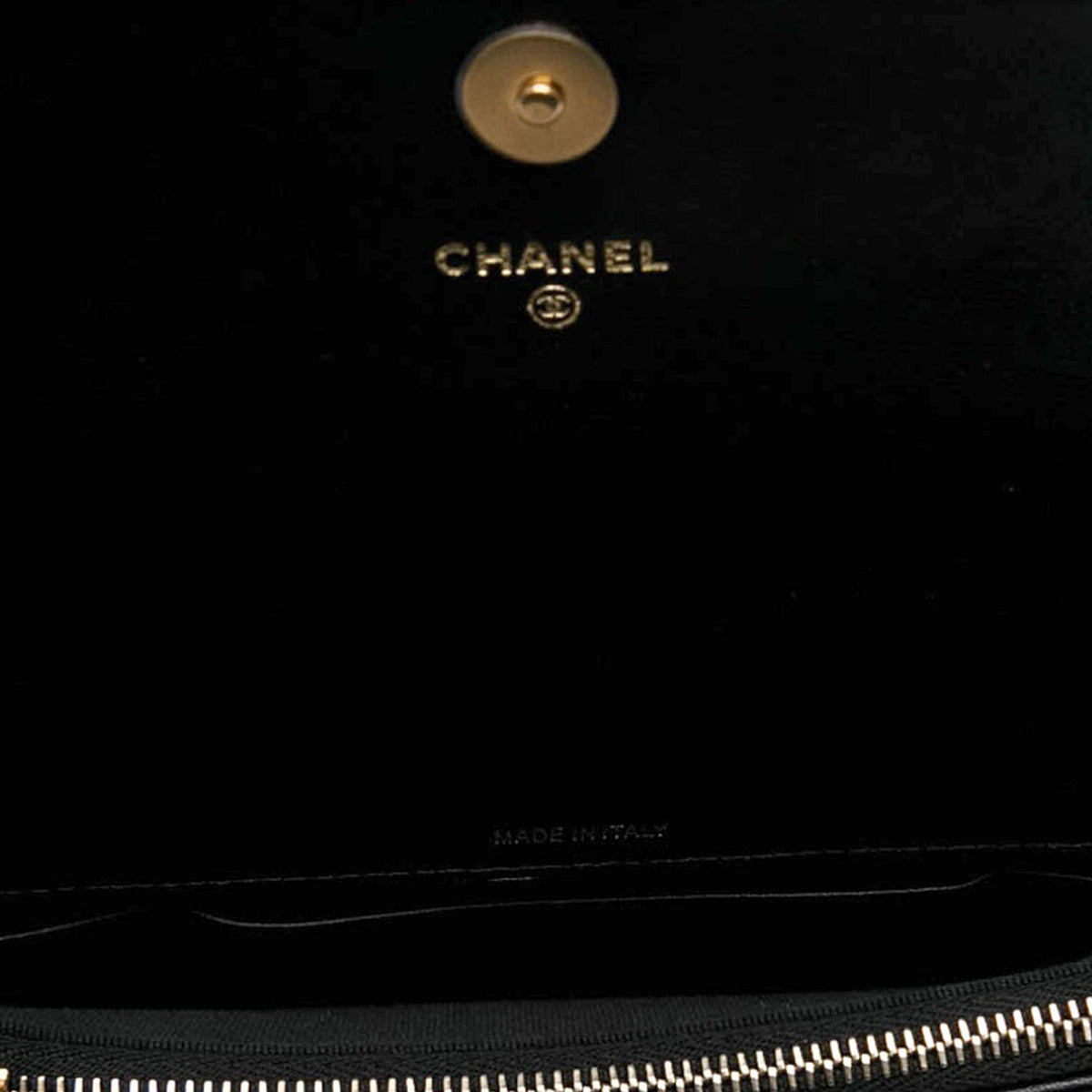 Chanel CC Quilted Lambskin Flap Phone Holder with Chain