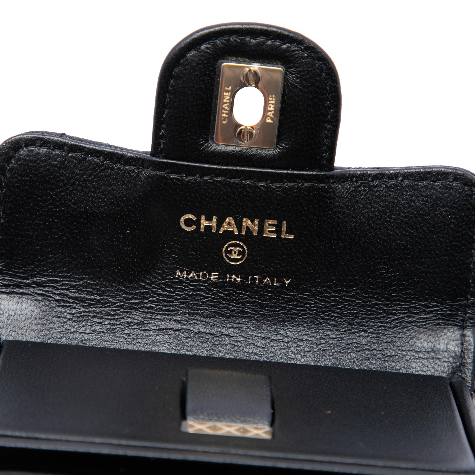 Chanel CC Quilted Lambskin Foldable Jewelry Box with Chain
