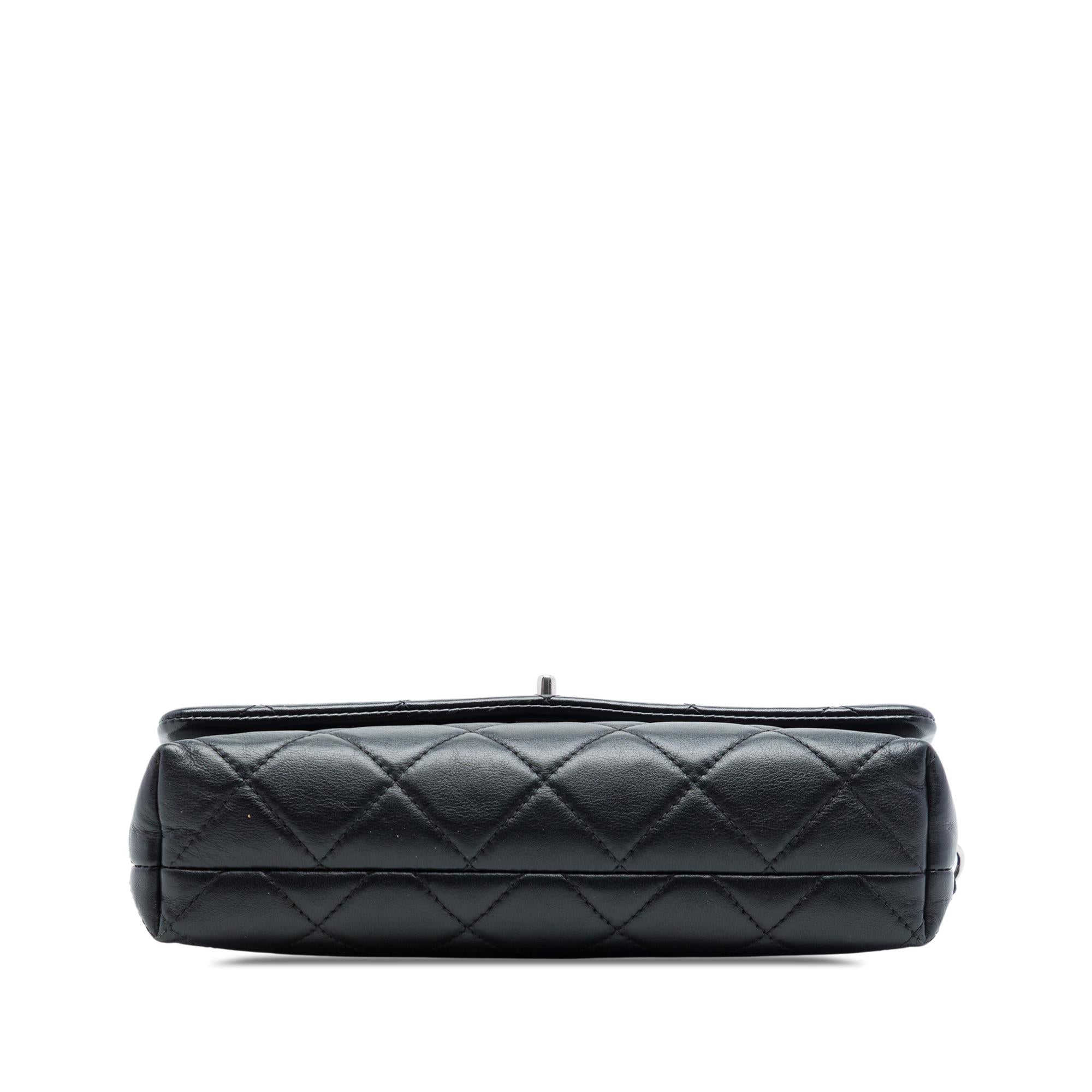 Chanel CC Quilted Lambskin Front Flap Crossbody