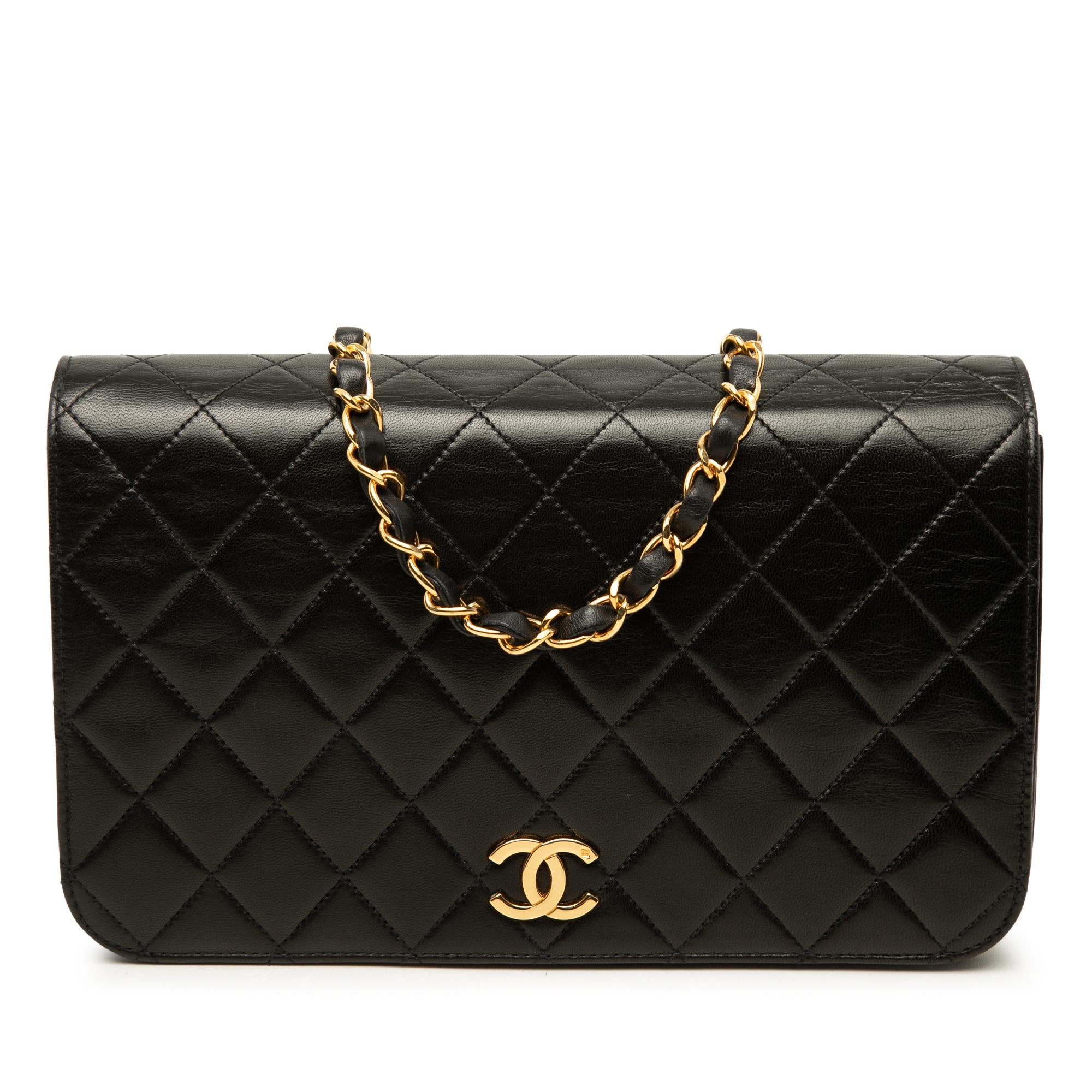 Chanel CC Quilted Lambskin Full Single Flap
