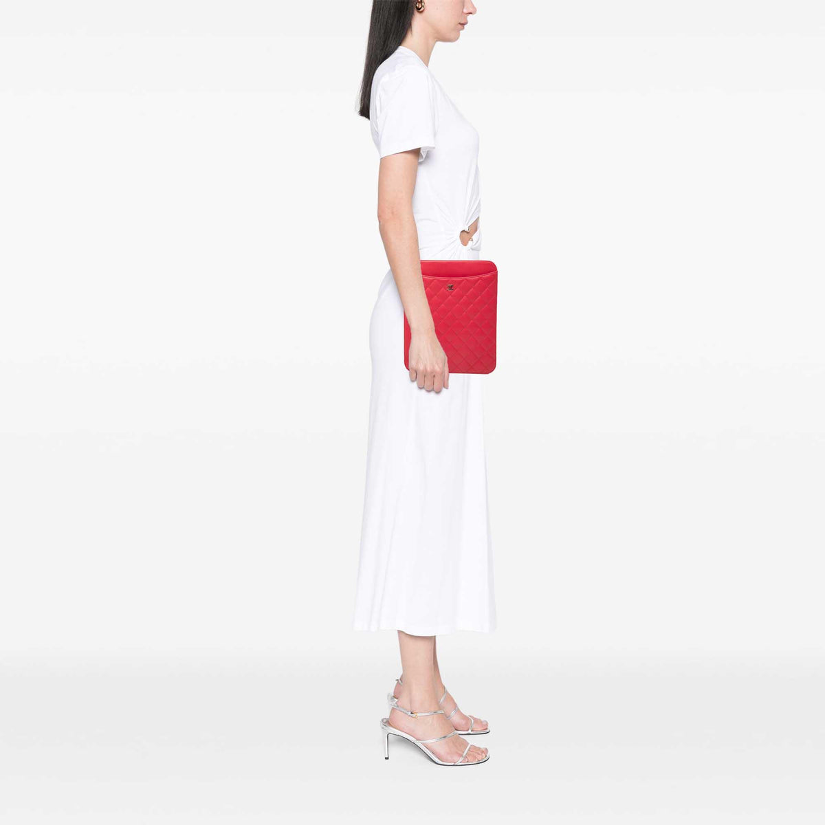 Chanel CC Quilted Lambskin Ipad Case