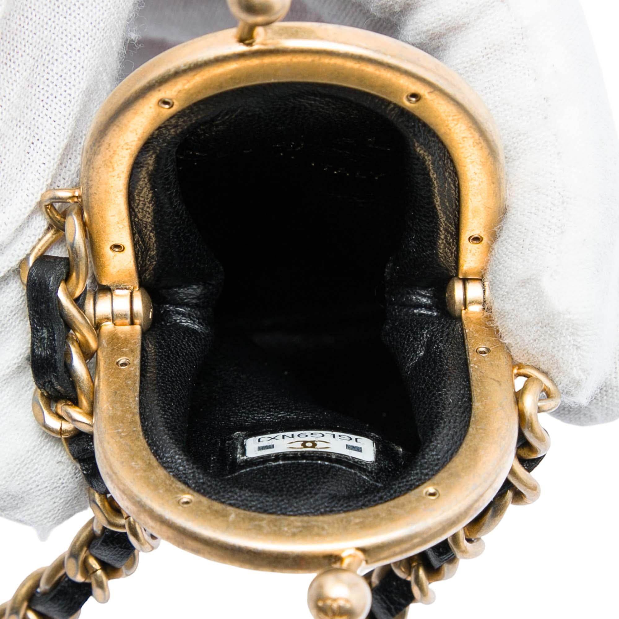 Chanel CC Quilted Lambskin Lipstick Case on Chain