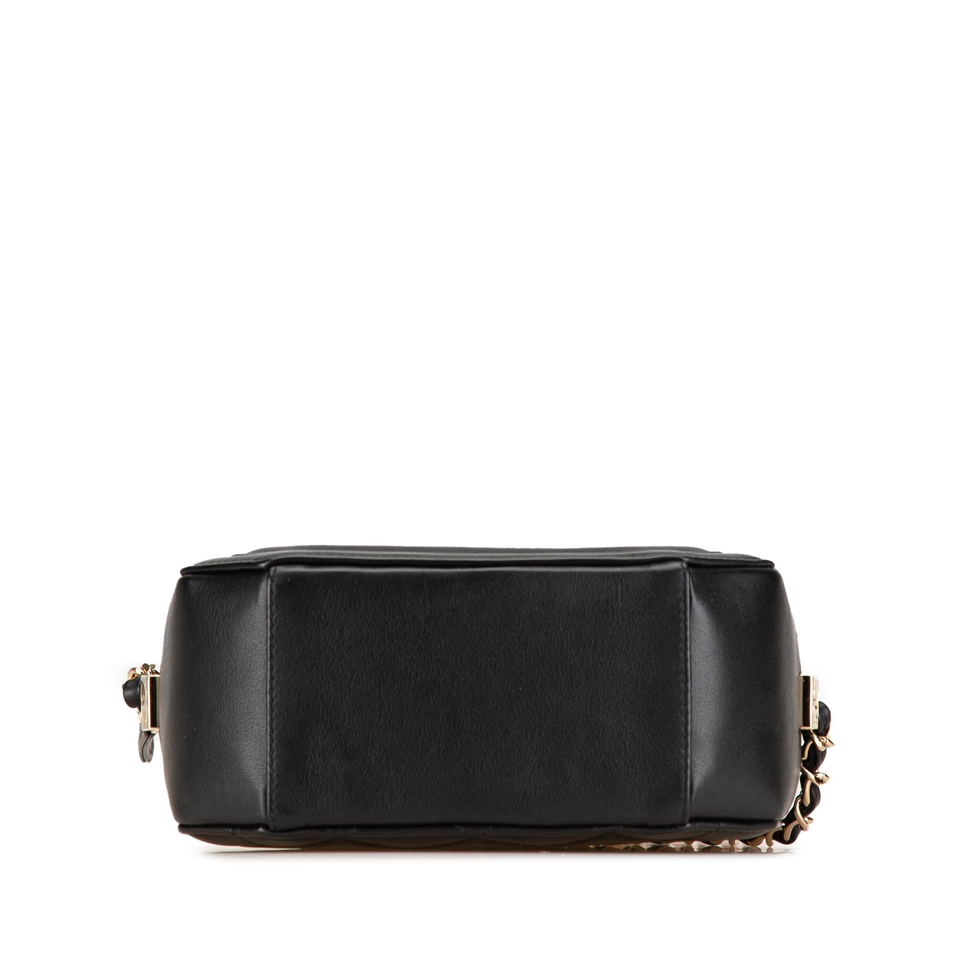 Chanel CC Quilted Lambskin Octagon Camera Case