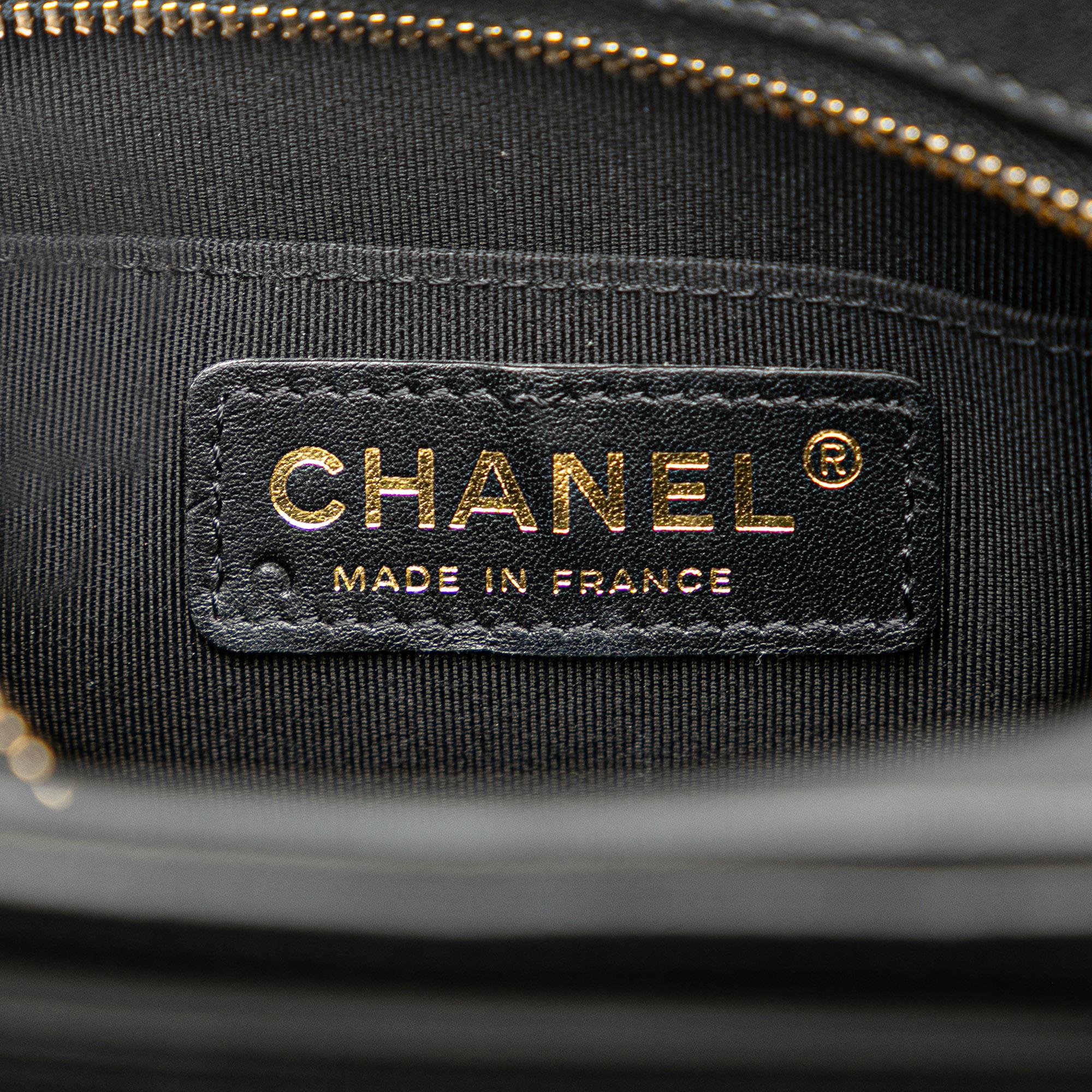 Chanel CC Quilted Lambskin Octagon Camera Case