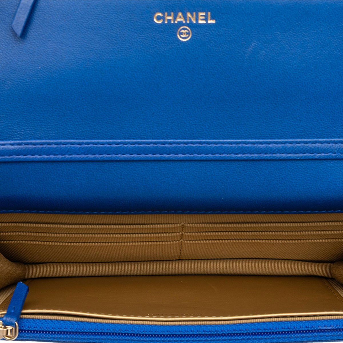 Chanel CC Quilted Lambskin Pearl Crush Wallet On Chain