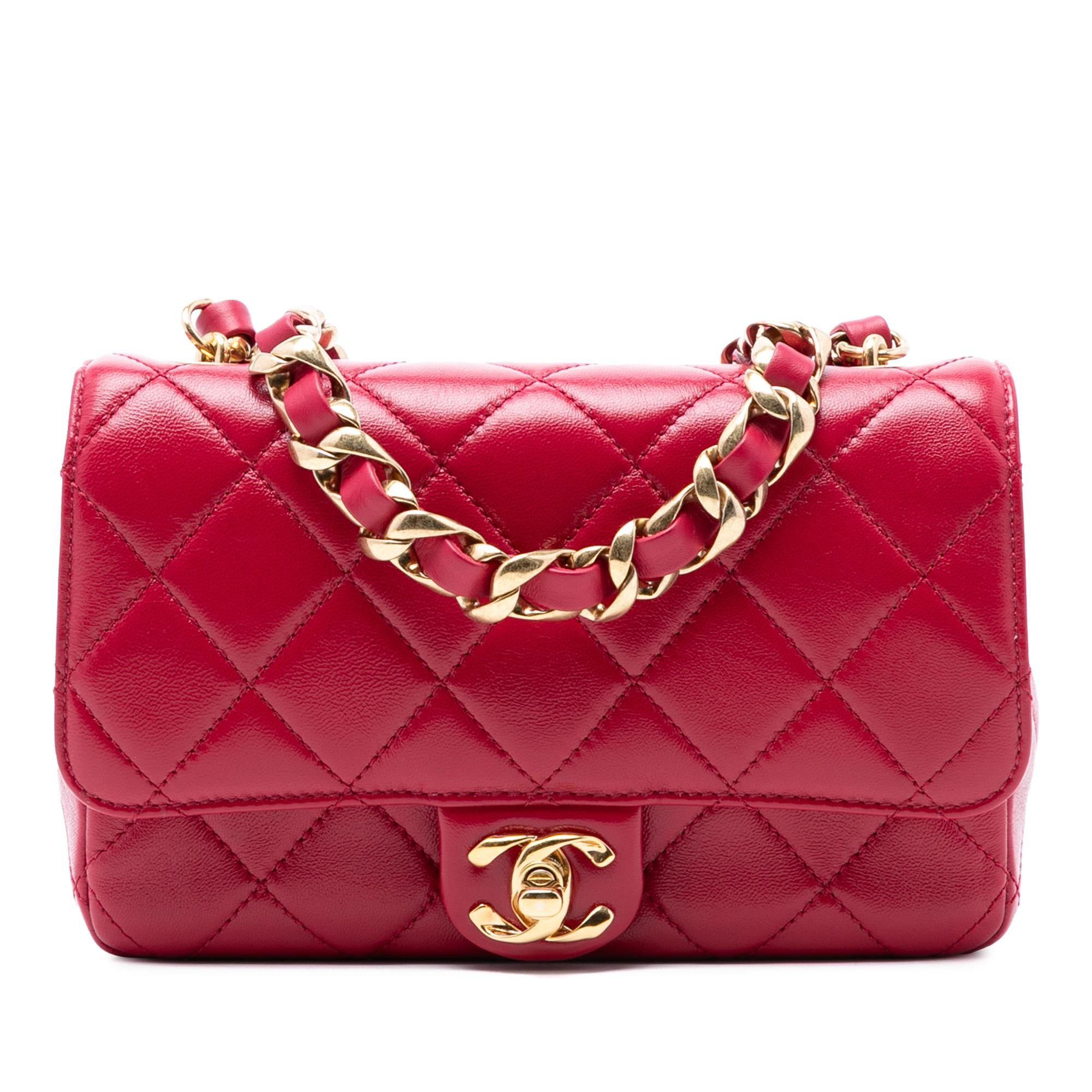 Chanel CC Quilted Lambskin Single Flap
