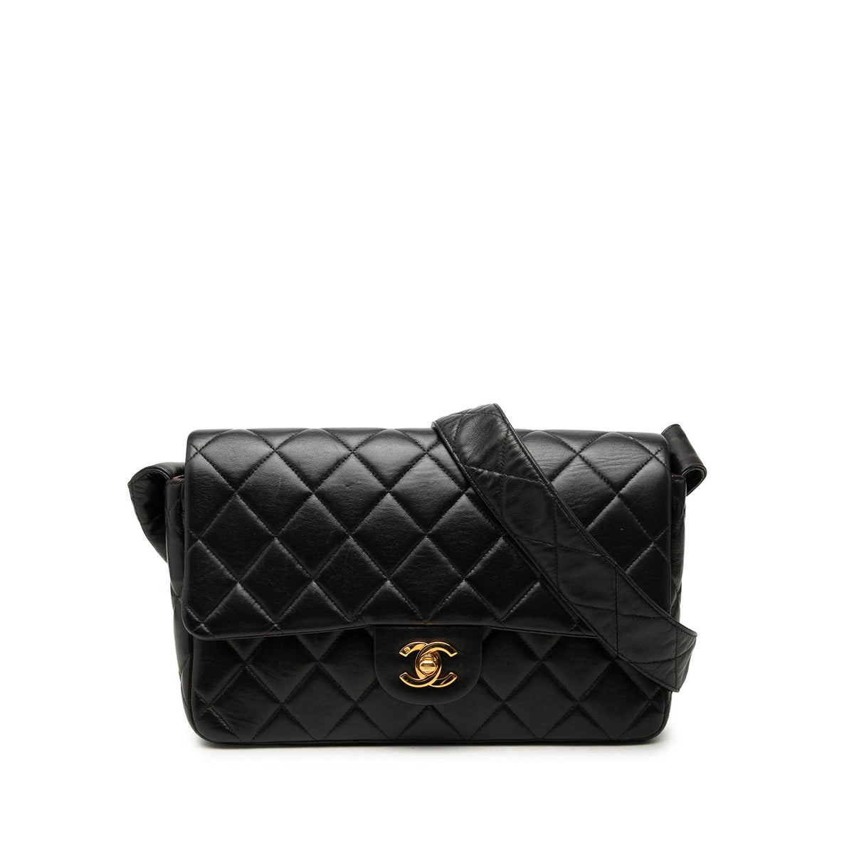 Chanel CC Quilted Lambskin Single Flap