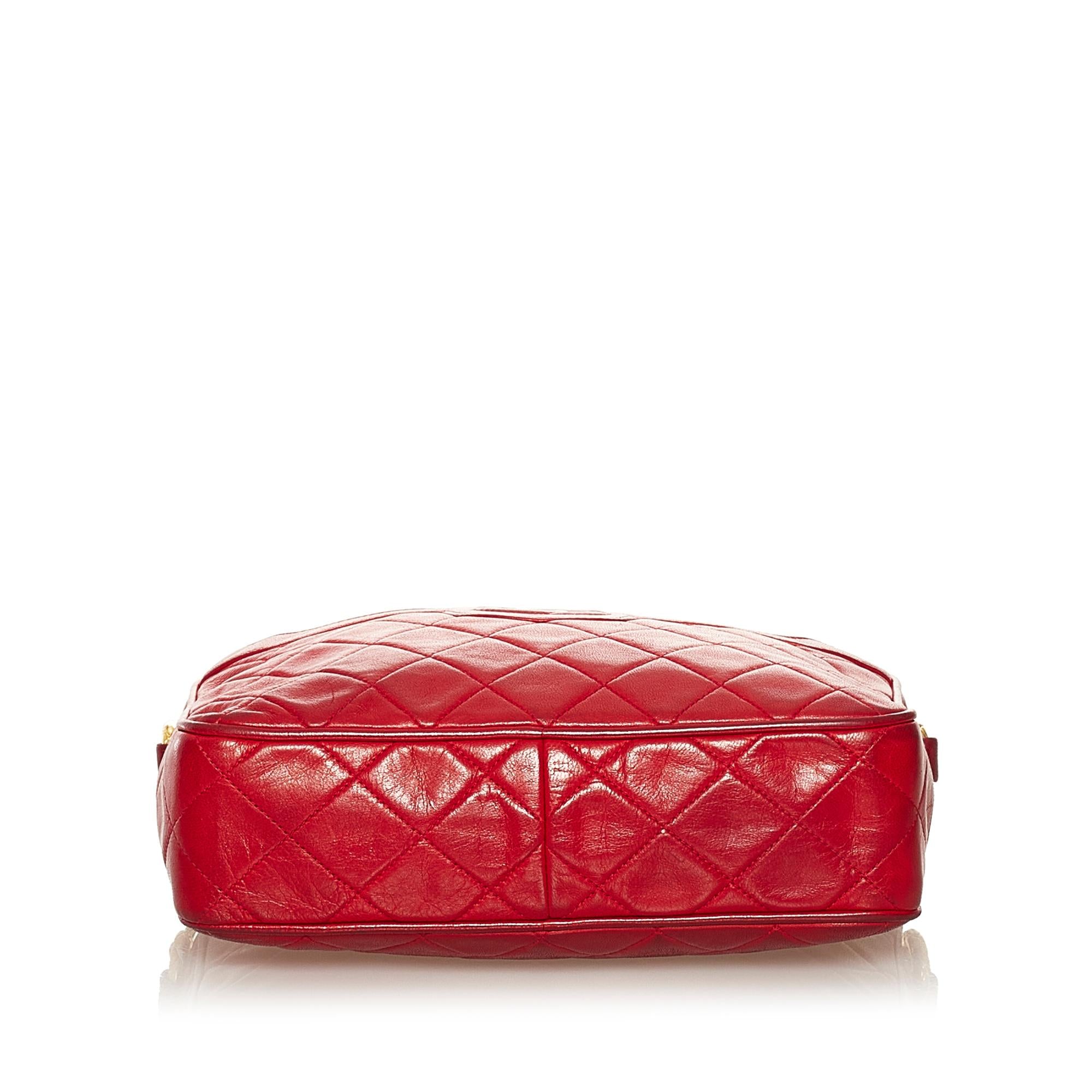 Chanel CC Quilted Lambskin Tassel Crossbody Bag (SHG-4oL2JE)