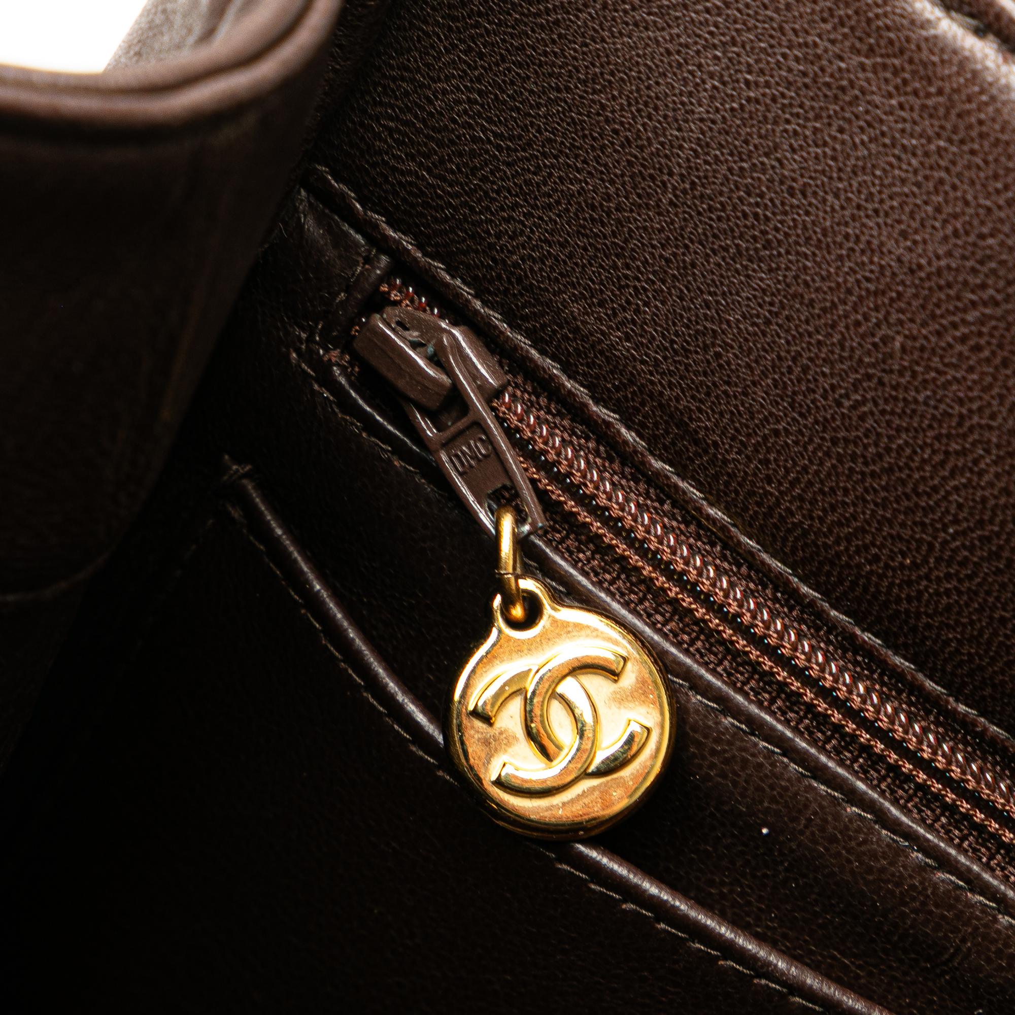 Chanel CC Quilted Lambskin Turnlock Tote