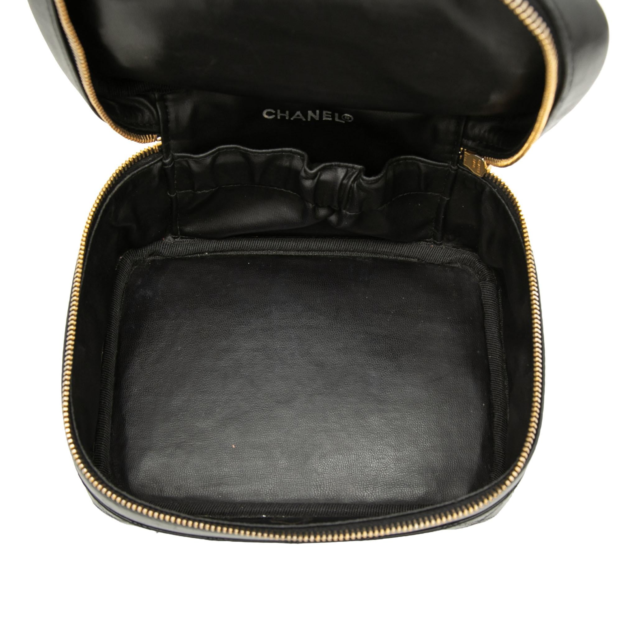 Chanel CC Quilted Lambskin Vanity Bag
