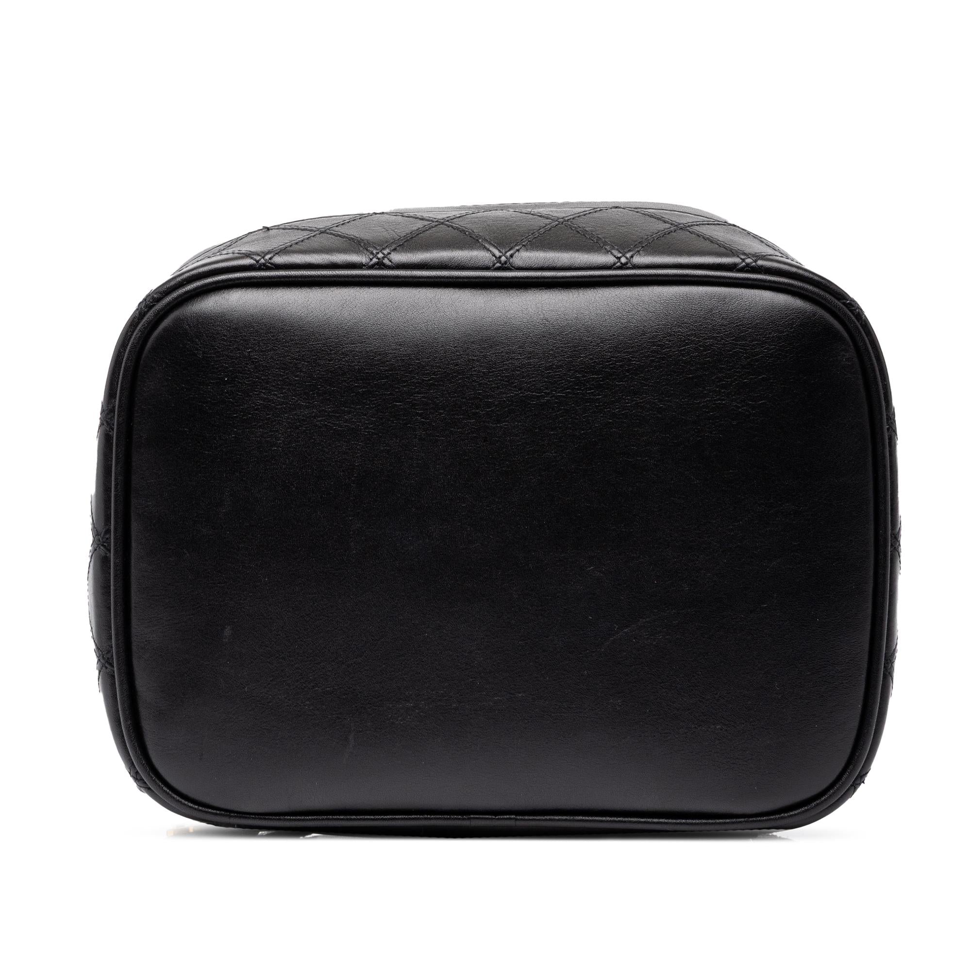 Chanel CC Quilted Lambskin Vanity Bag