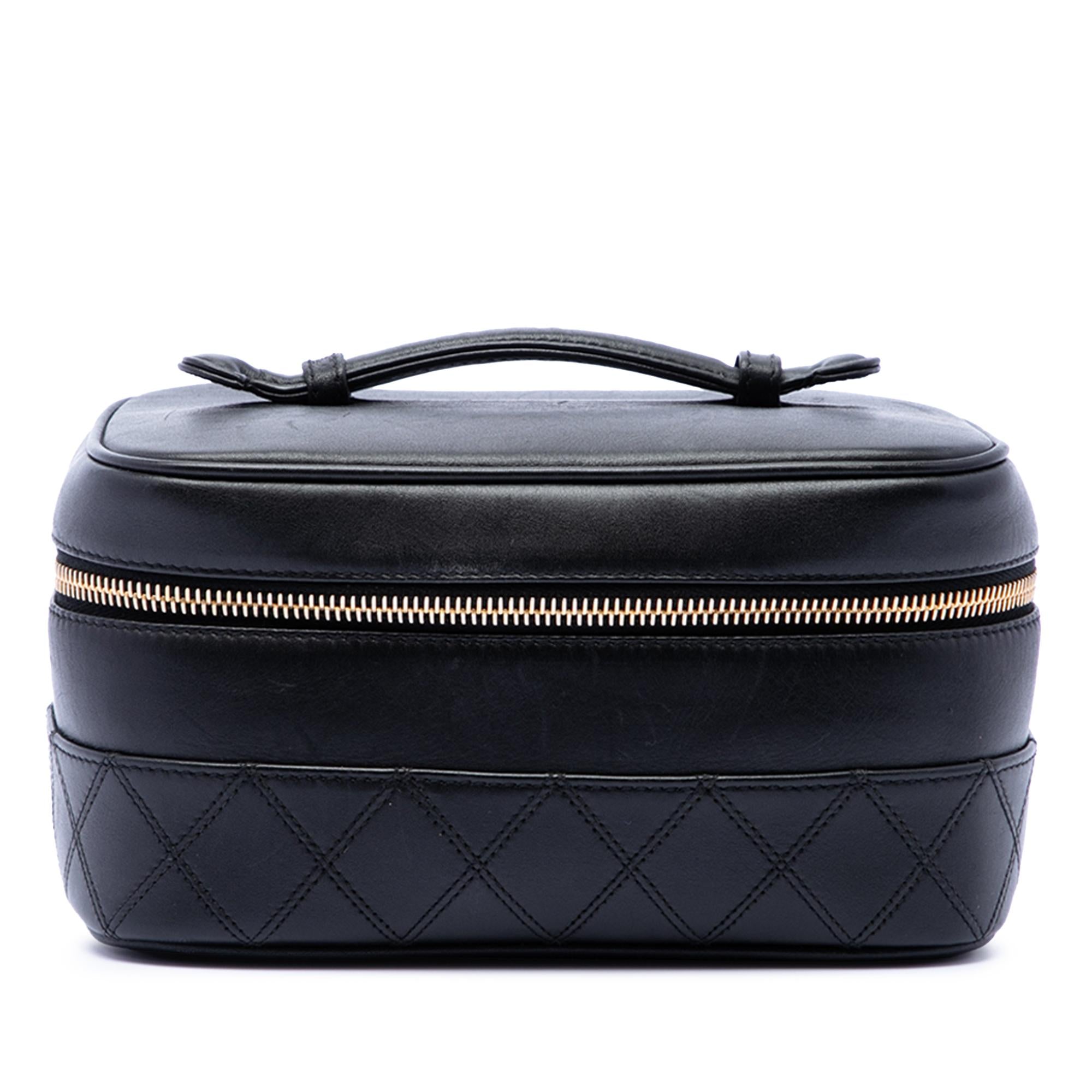 Chanel CC Quilted Lambskin Vanity Case