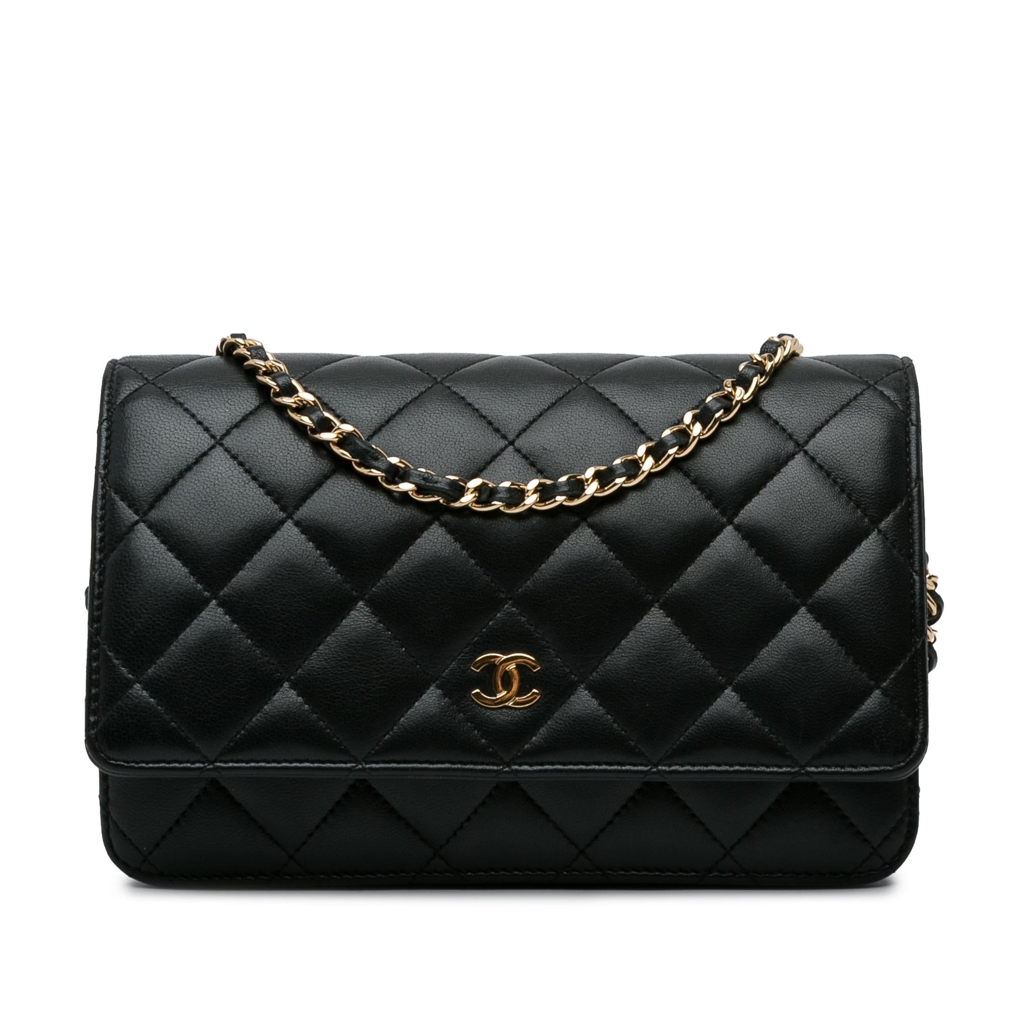 Chanel CC Quilted Lambskin Wallet On Chain (SHG-xqMmVF)