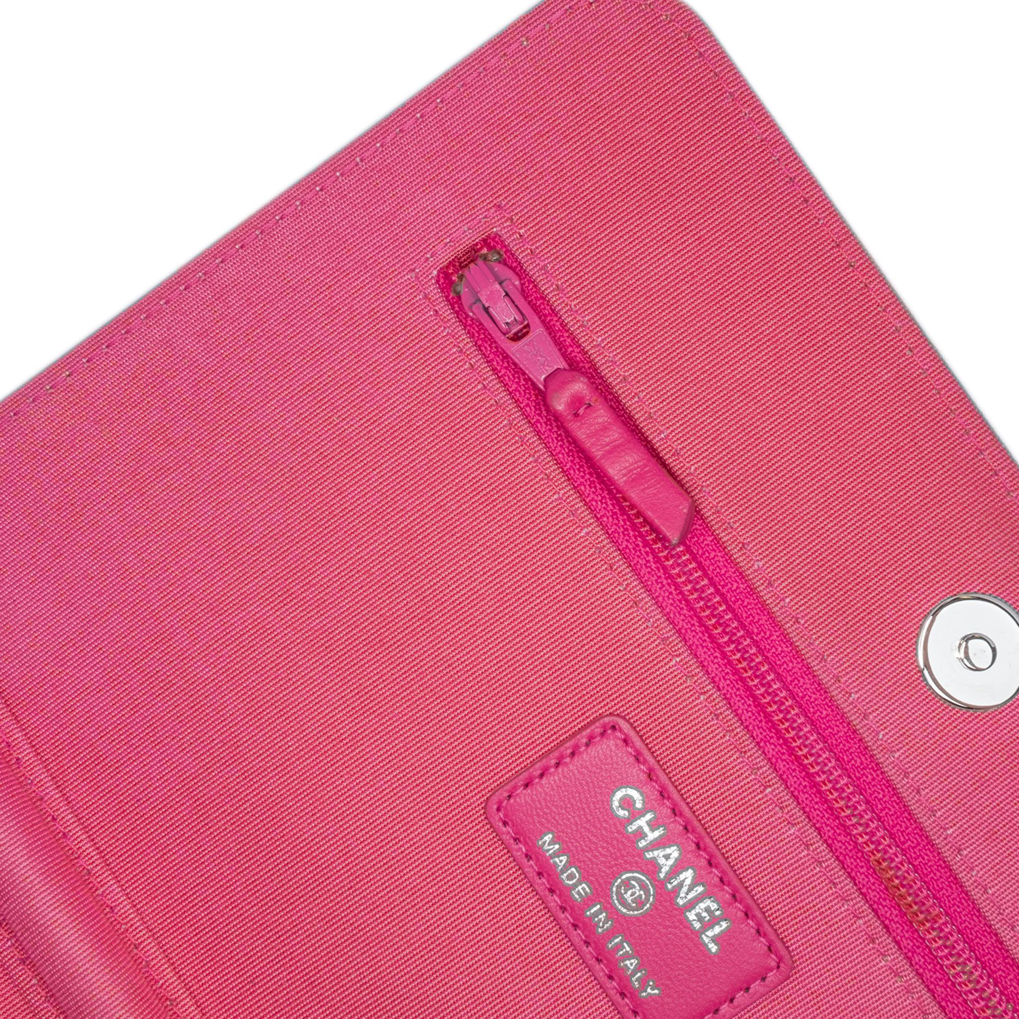 Chanel CC Quilted Lambskin Wallet On Chain