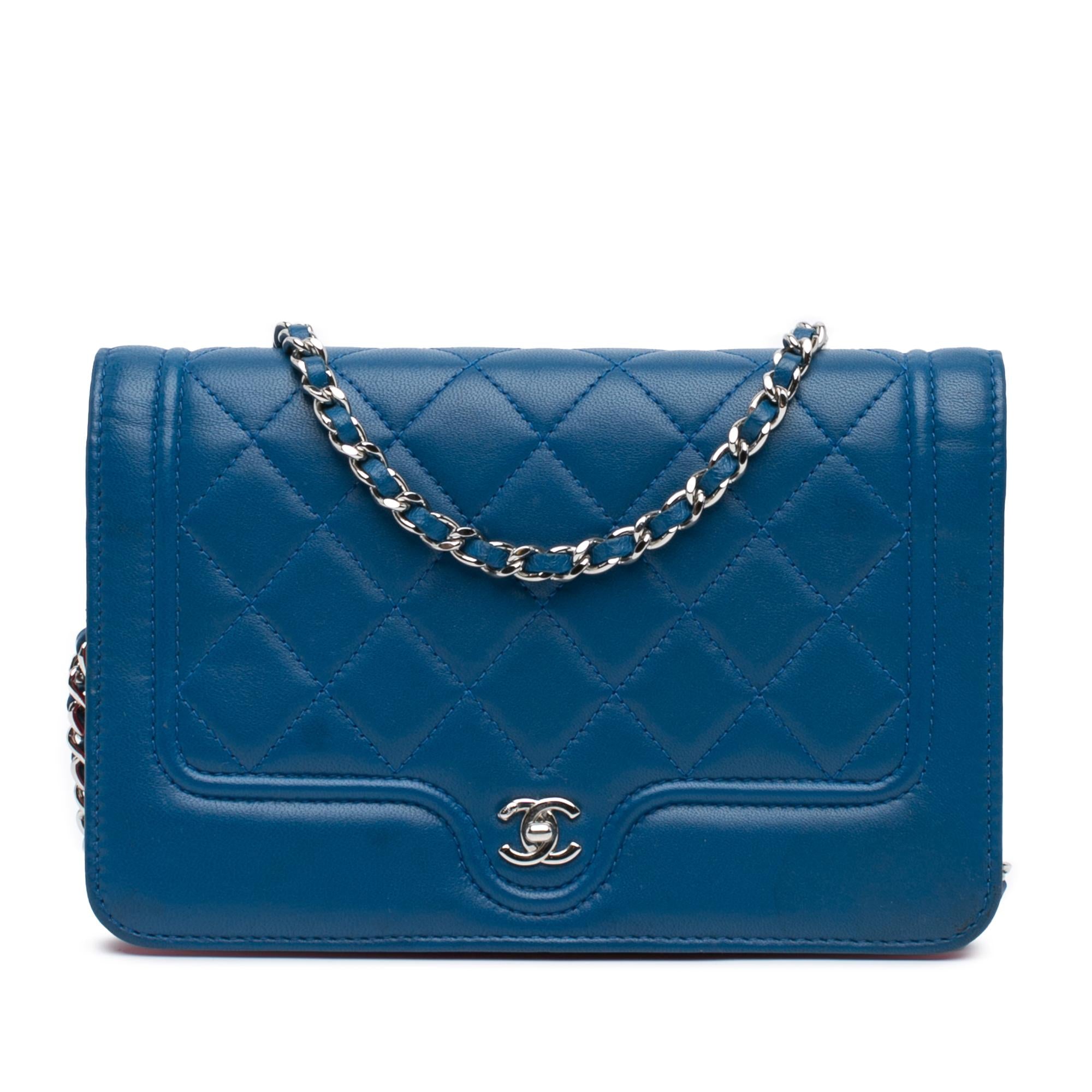 Chanel CC Quilted Lambskin Wallet On Chain