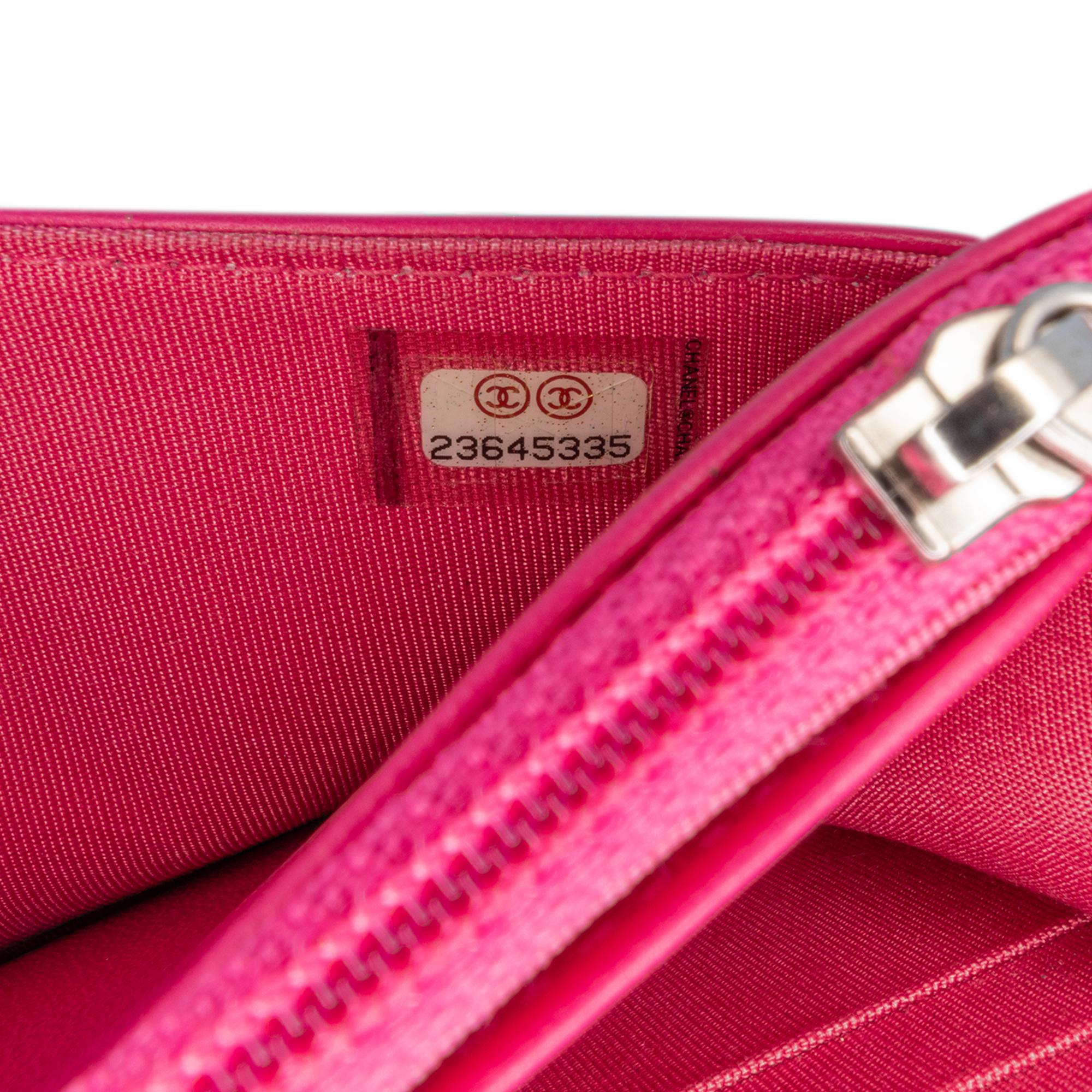 Chanel CC Quilted Lambskin Wallet On Chain