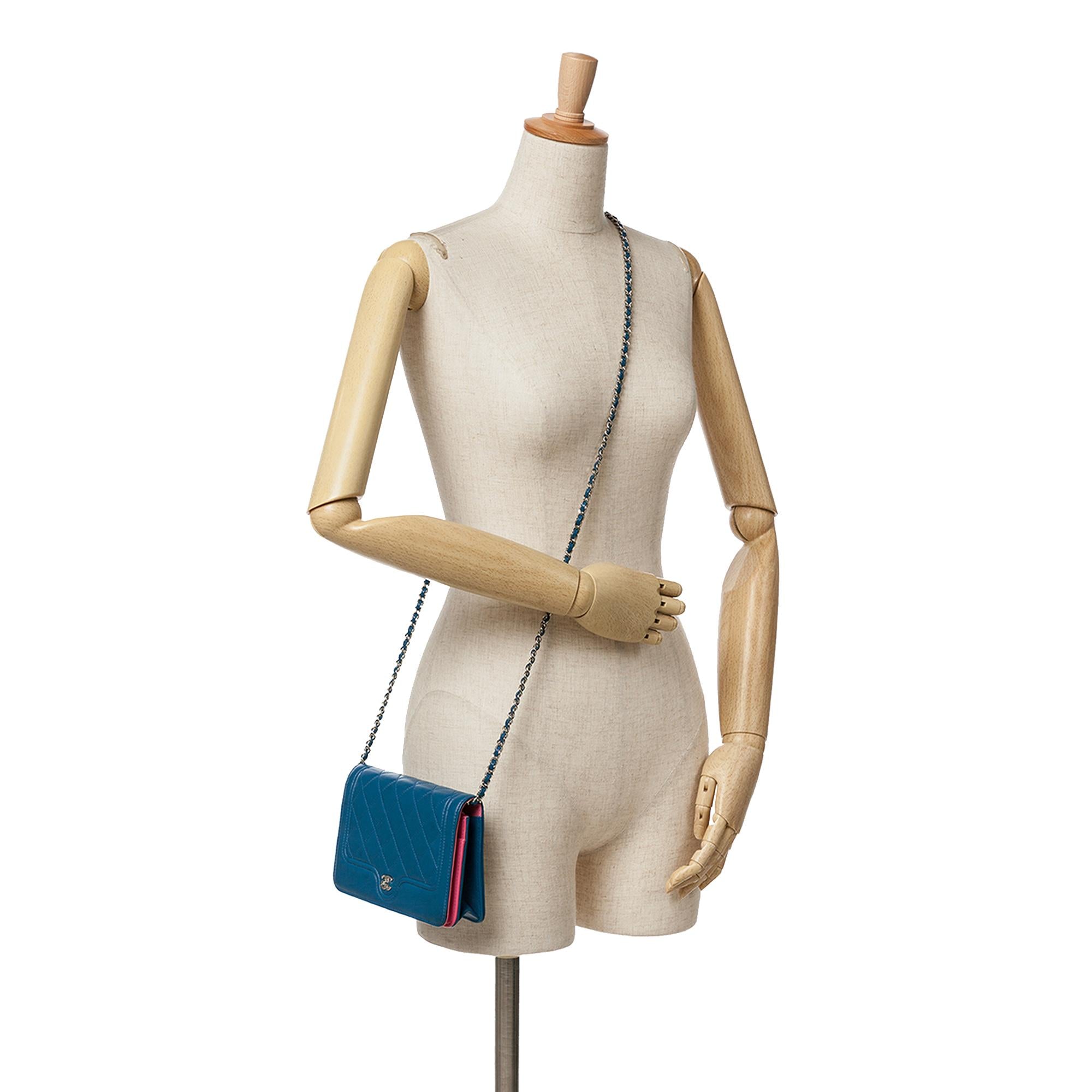 Chanel CC Quilted Lambskin Wallet On Chain