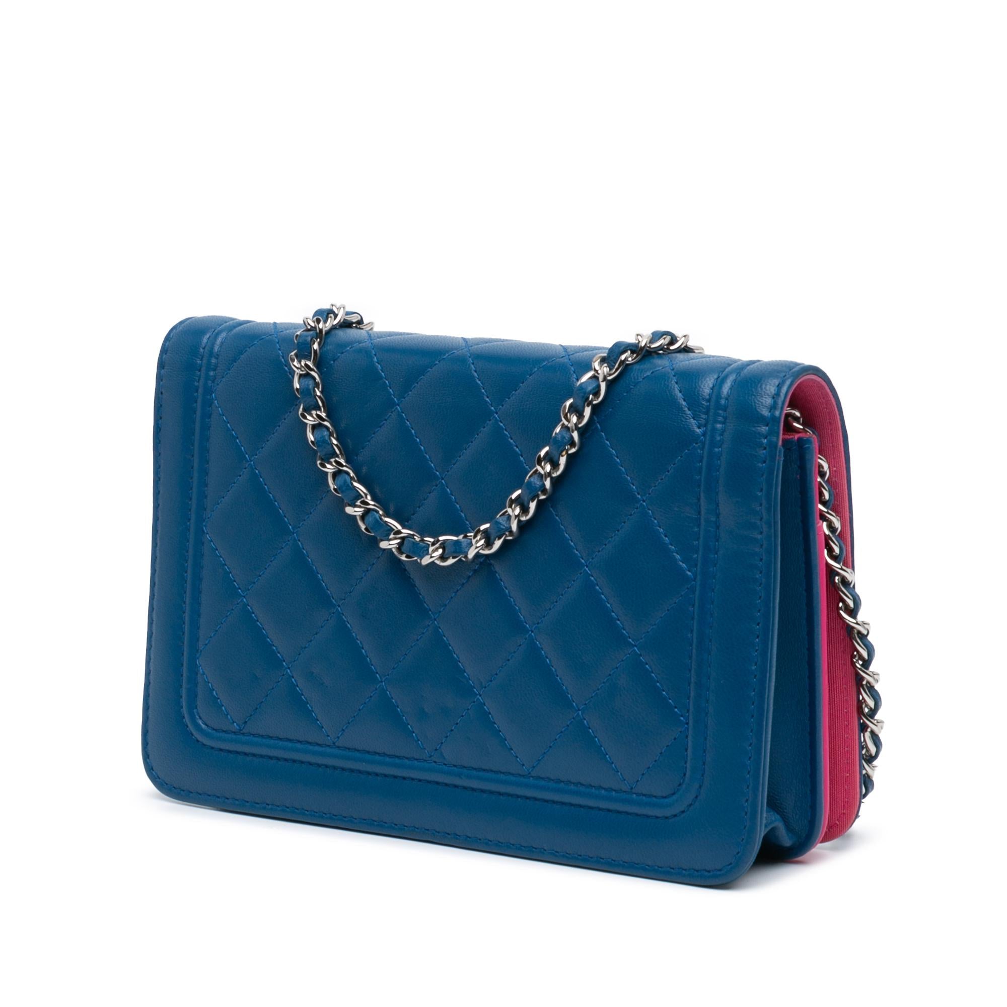 Chanel CC Quilted Lambskin Wallet On Chain