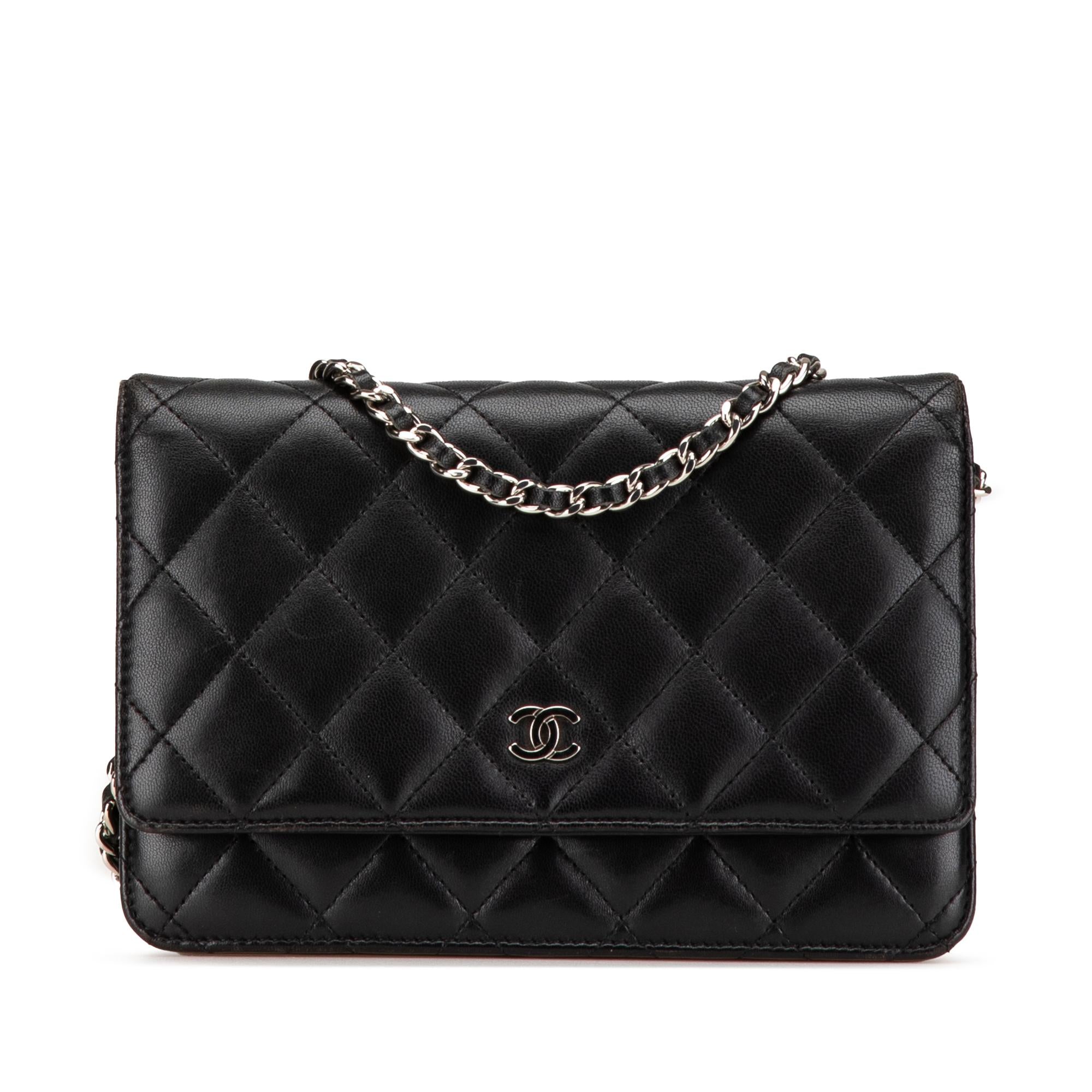 Chanel CC Quilted Lambskin Wallet On Chain