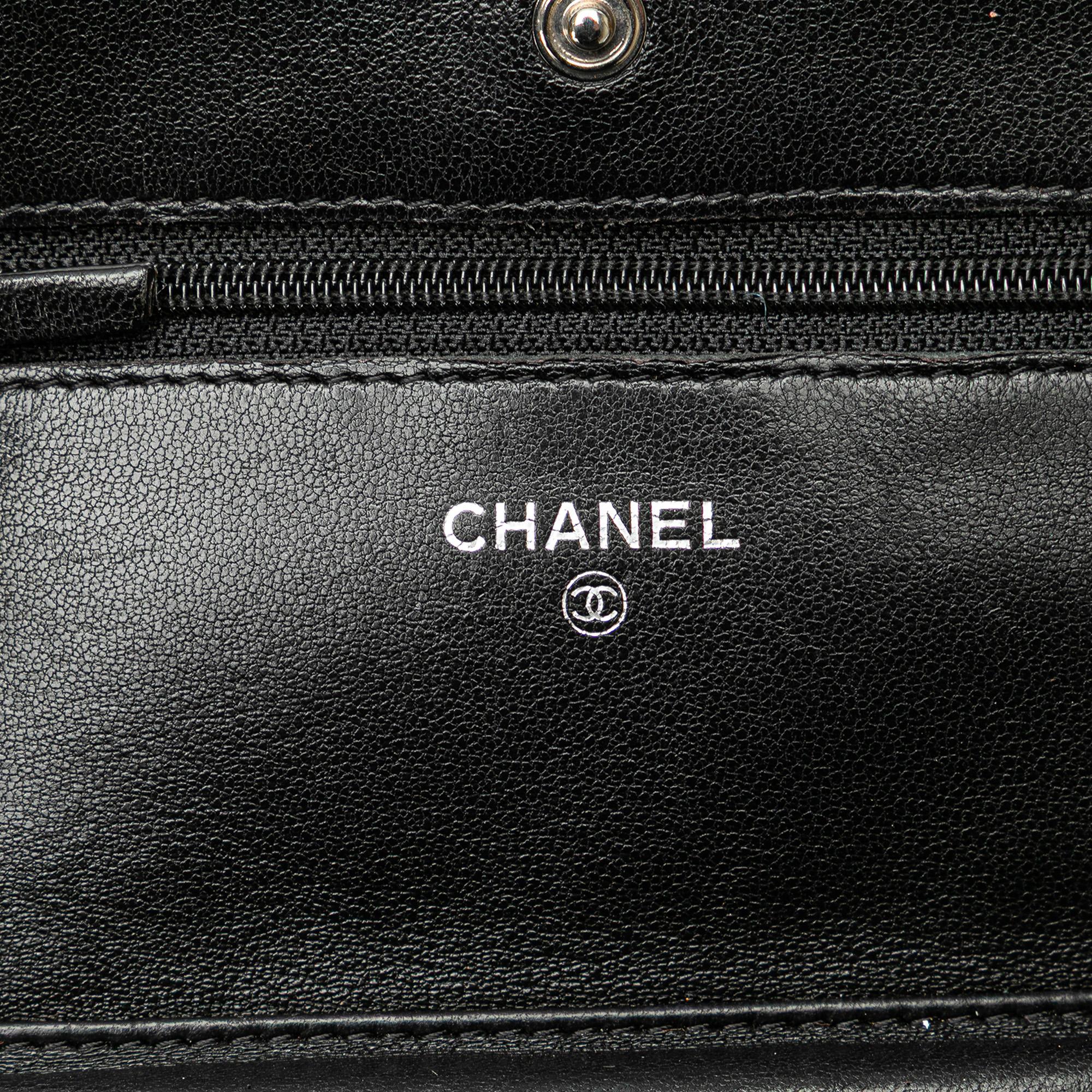 Chanel CC Quilted Lambskin Wallet On Chain
