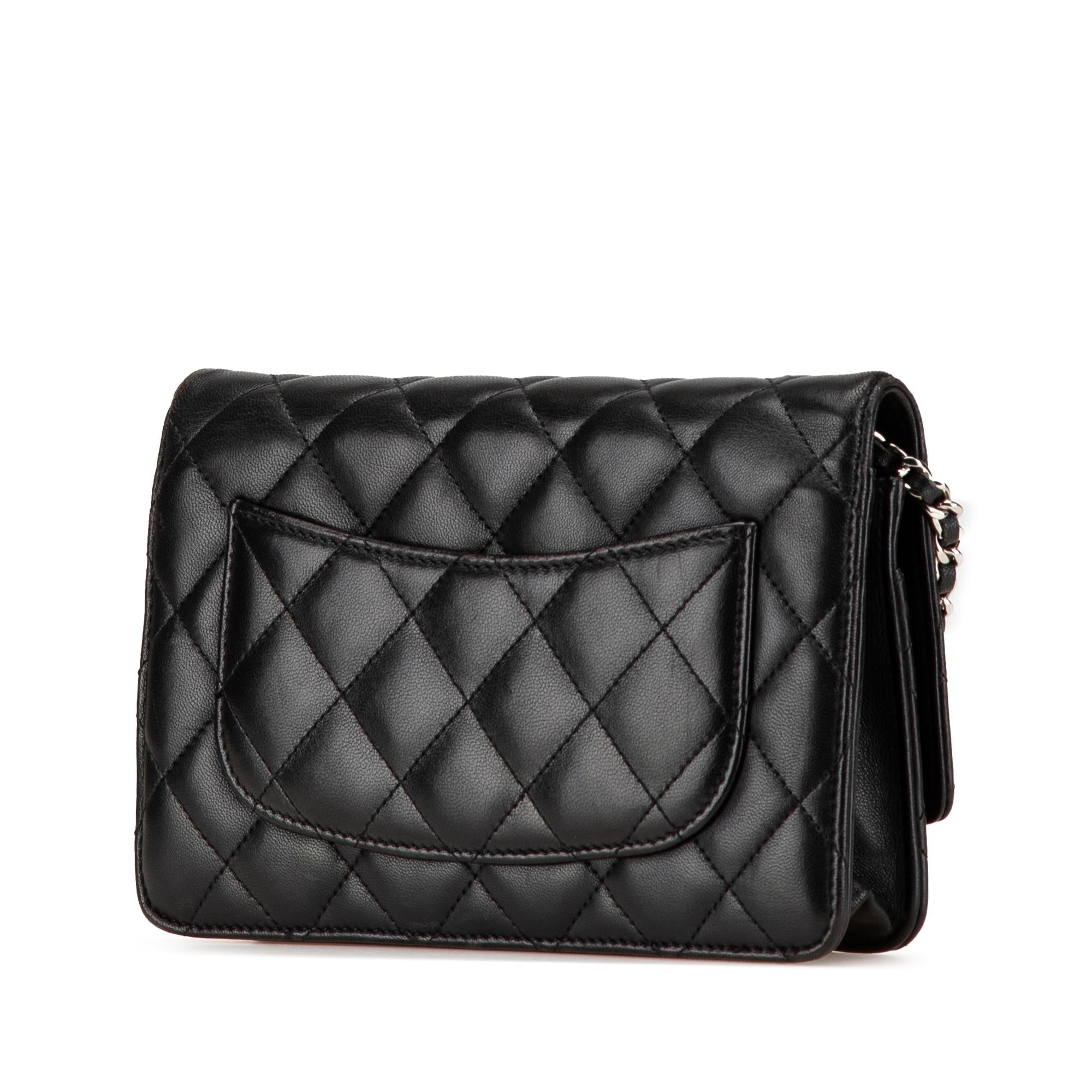 Chanel CC Quilted Lambskin Wallet On Chain