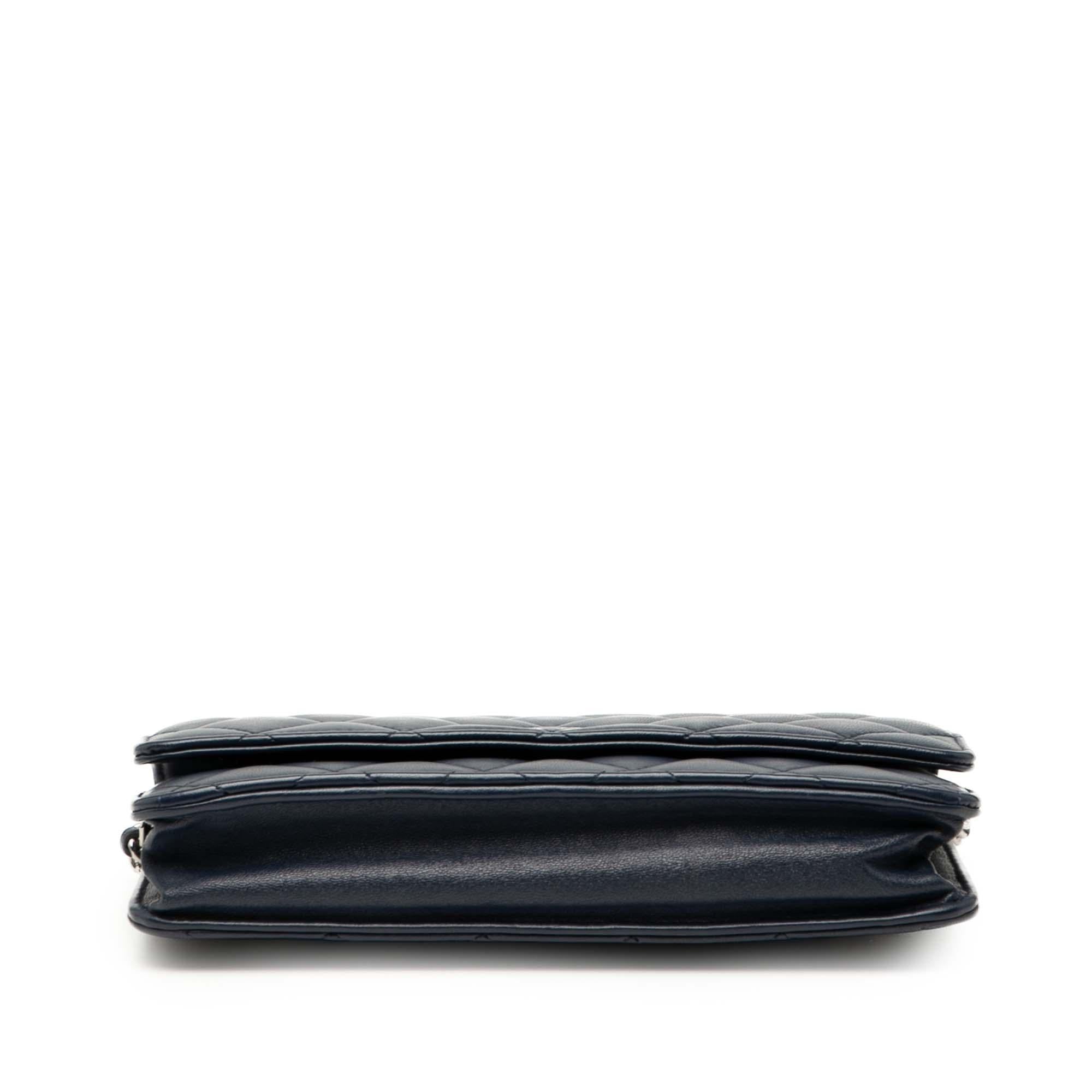 Chanel CC Quilted Lambskin Wallet On Chain
