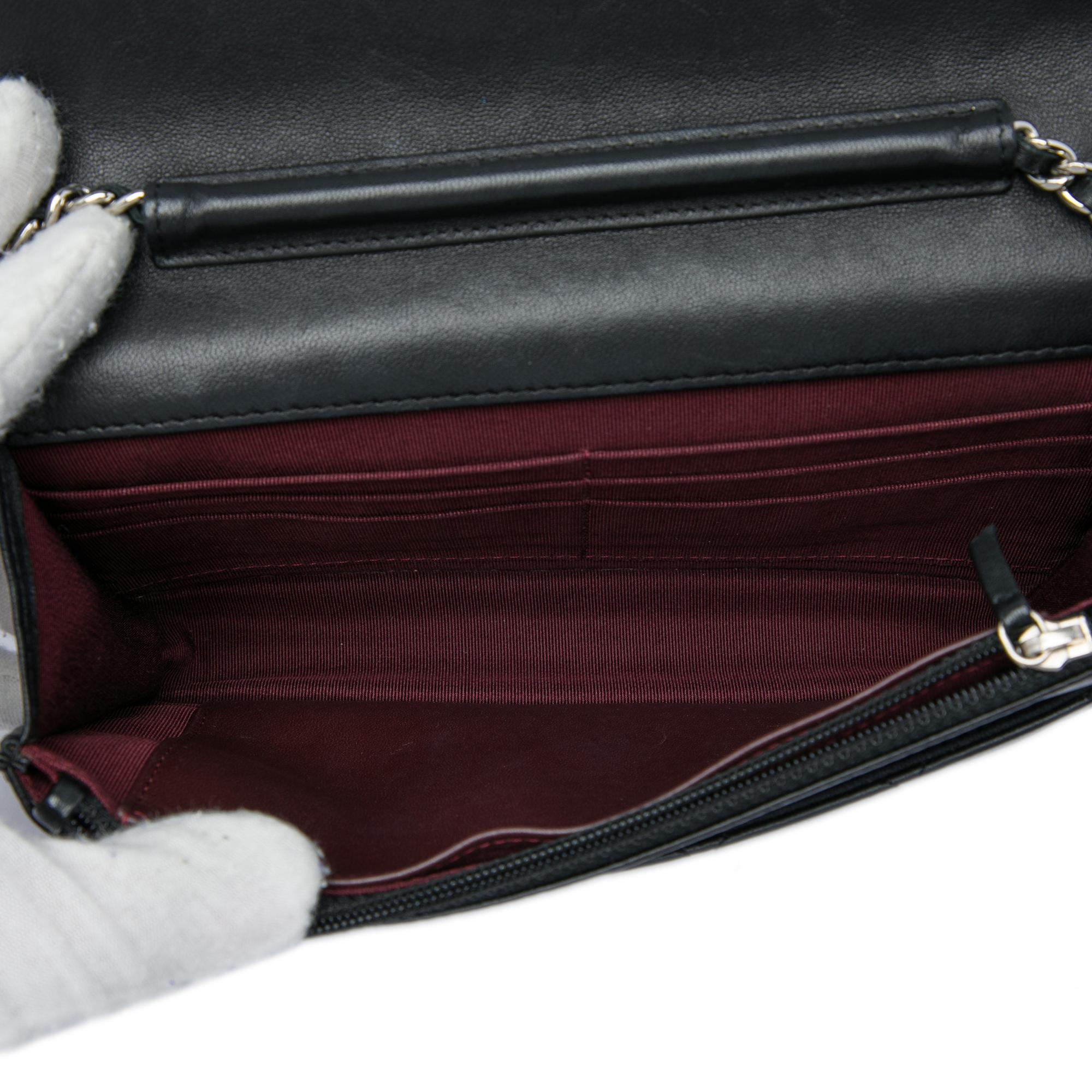 Chanel CC Quilted Lambskin Wallet On Chain