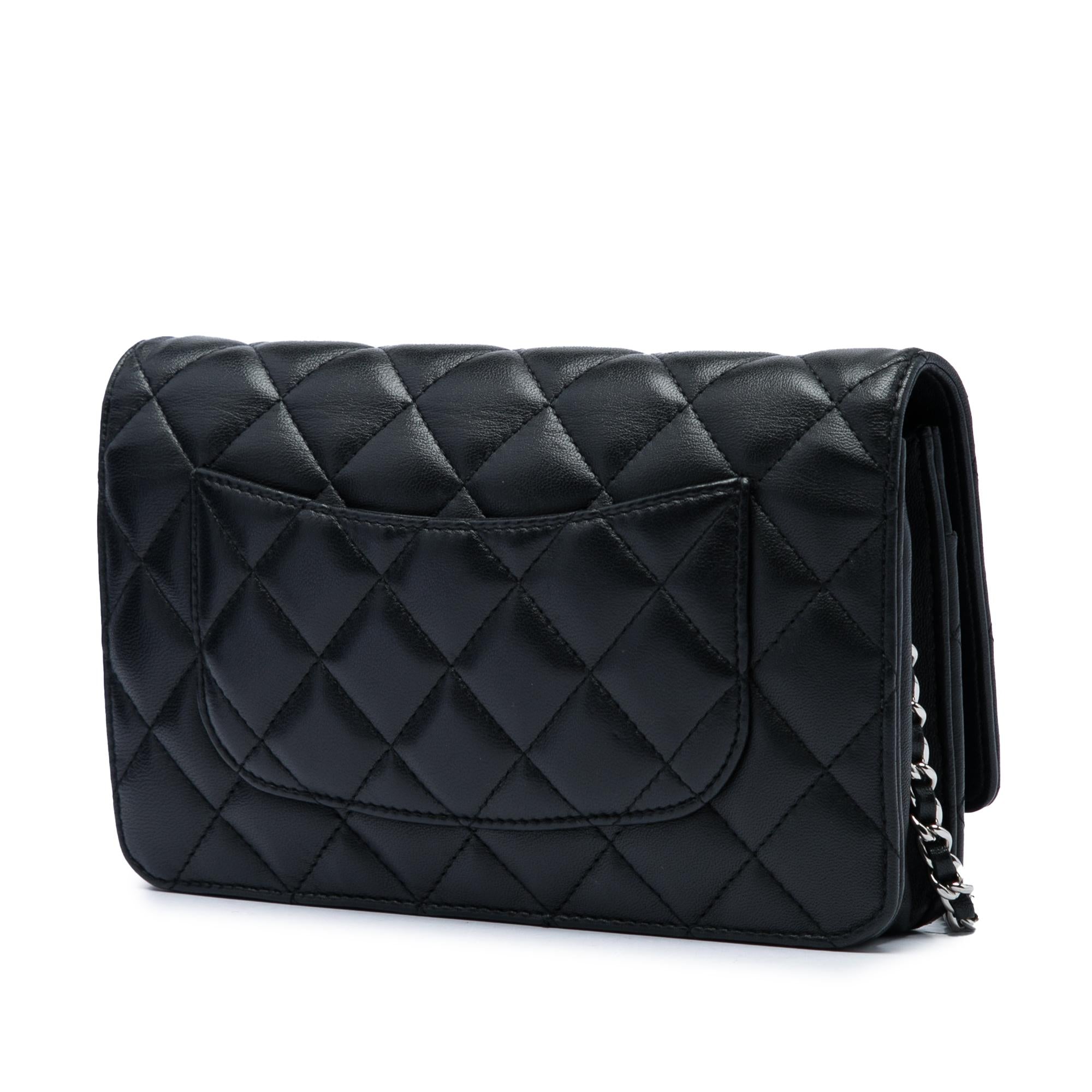 Chanel CC Quilted Lambskin Wallet On Chain