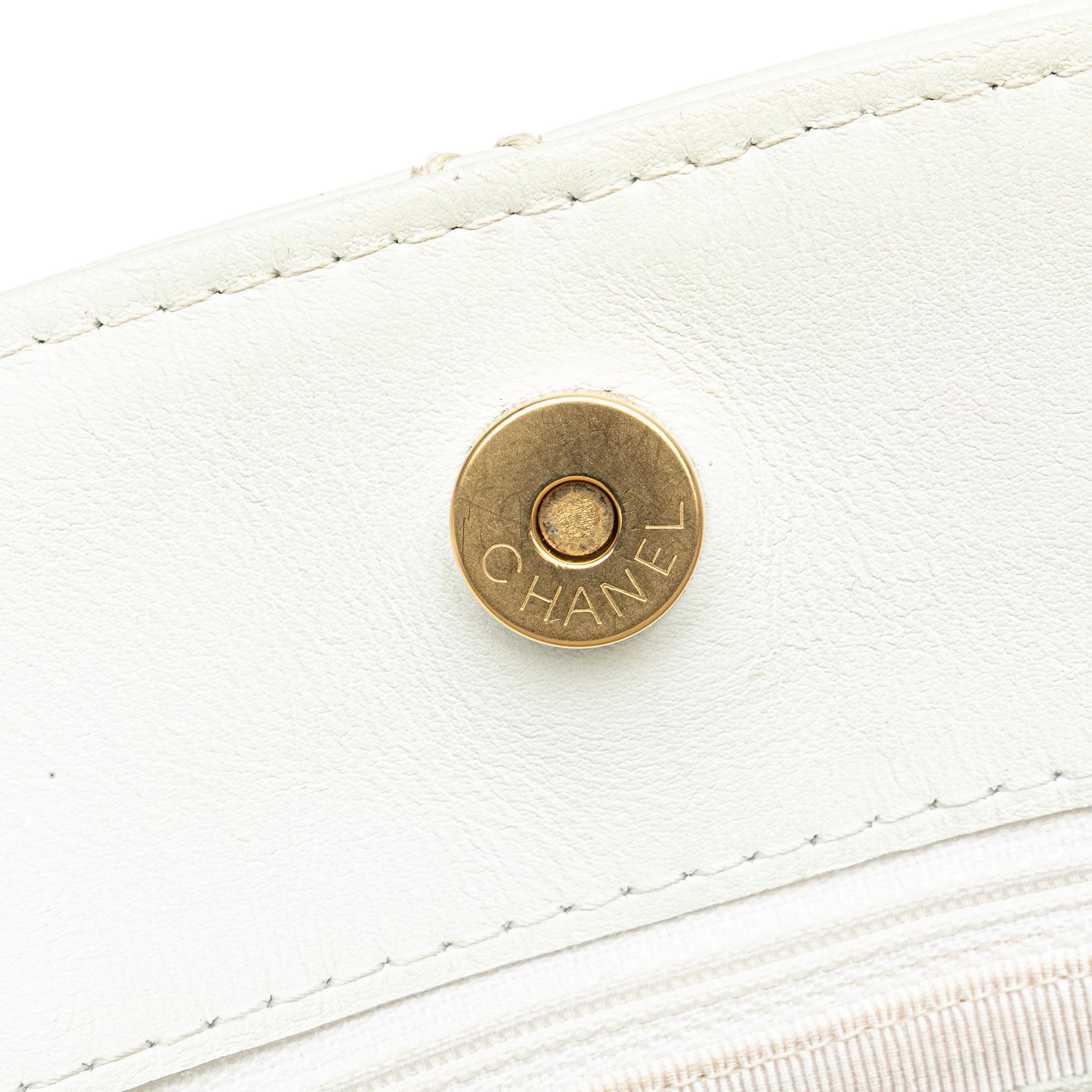 Chanel CC Quilted Lambskin Wild Stitch Tote