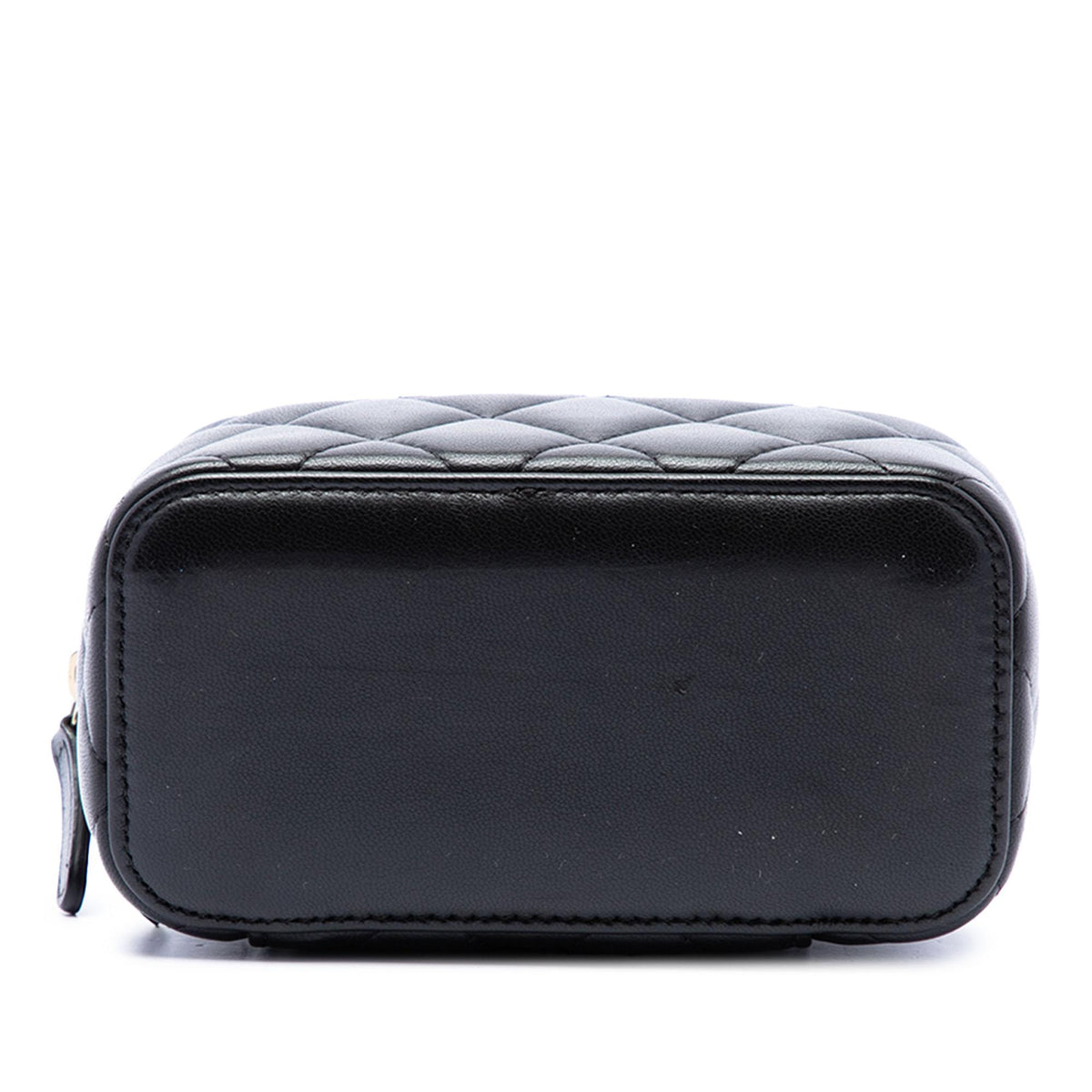 Chanel CC Quilted Lambskin Zip Around Jewelry Case