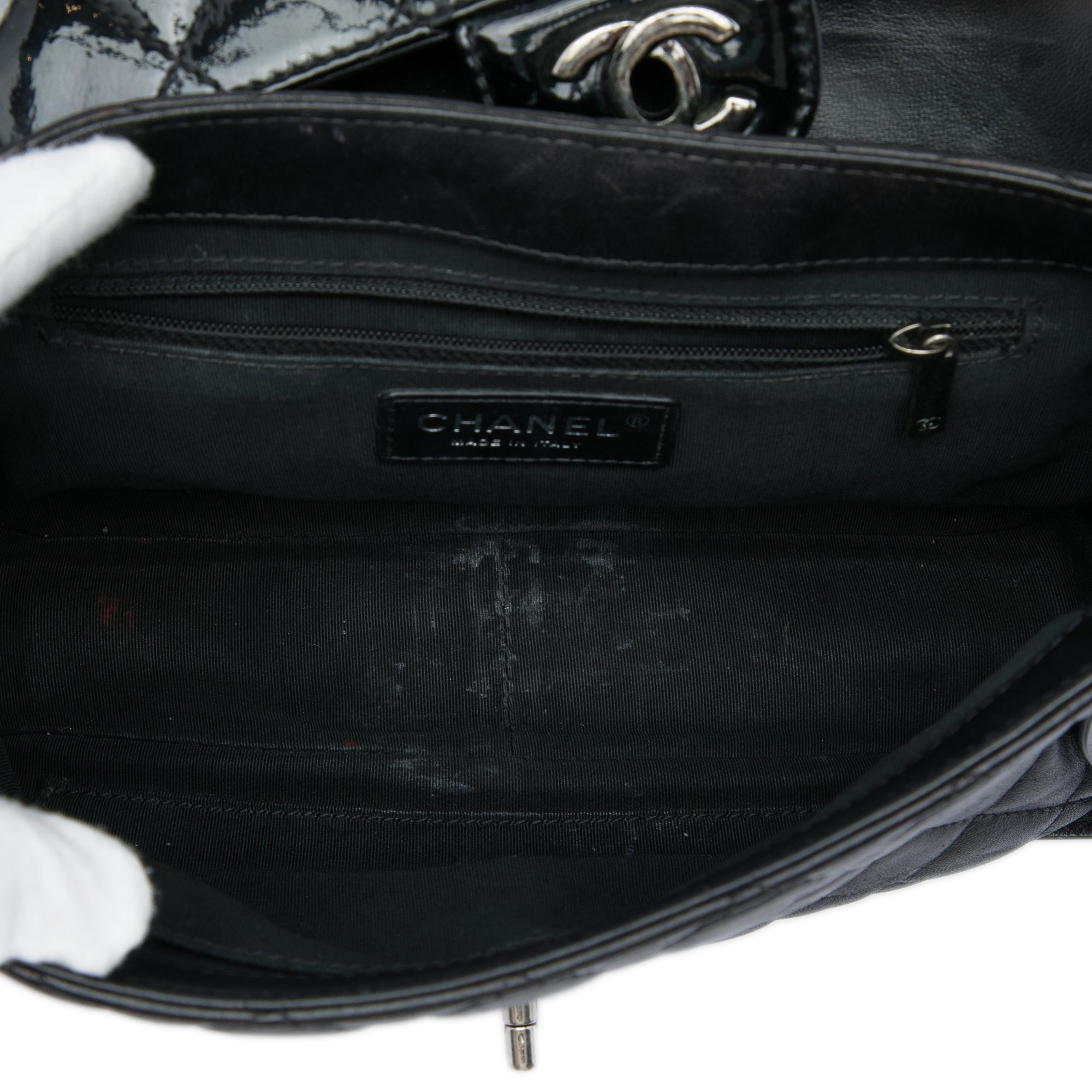 Chanel CC Quilted Lambskin and Patent Bijoux Chain Flap