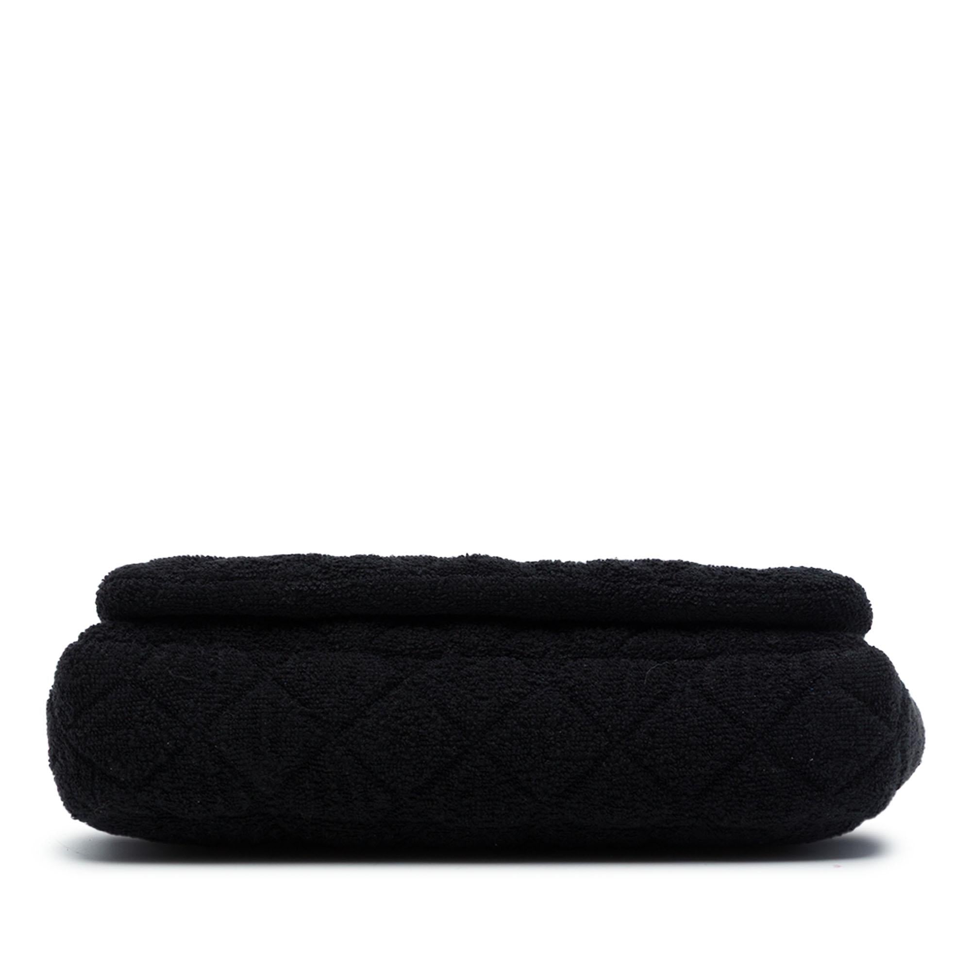 Chanel CC Quilted Terry Cloth Flap