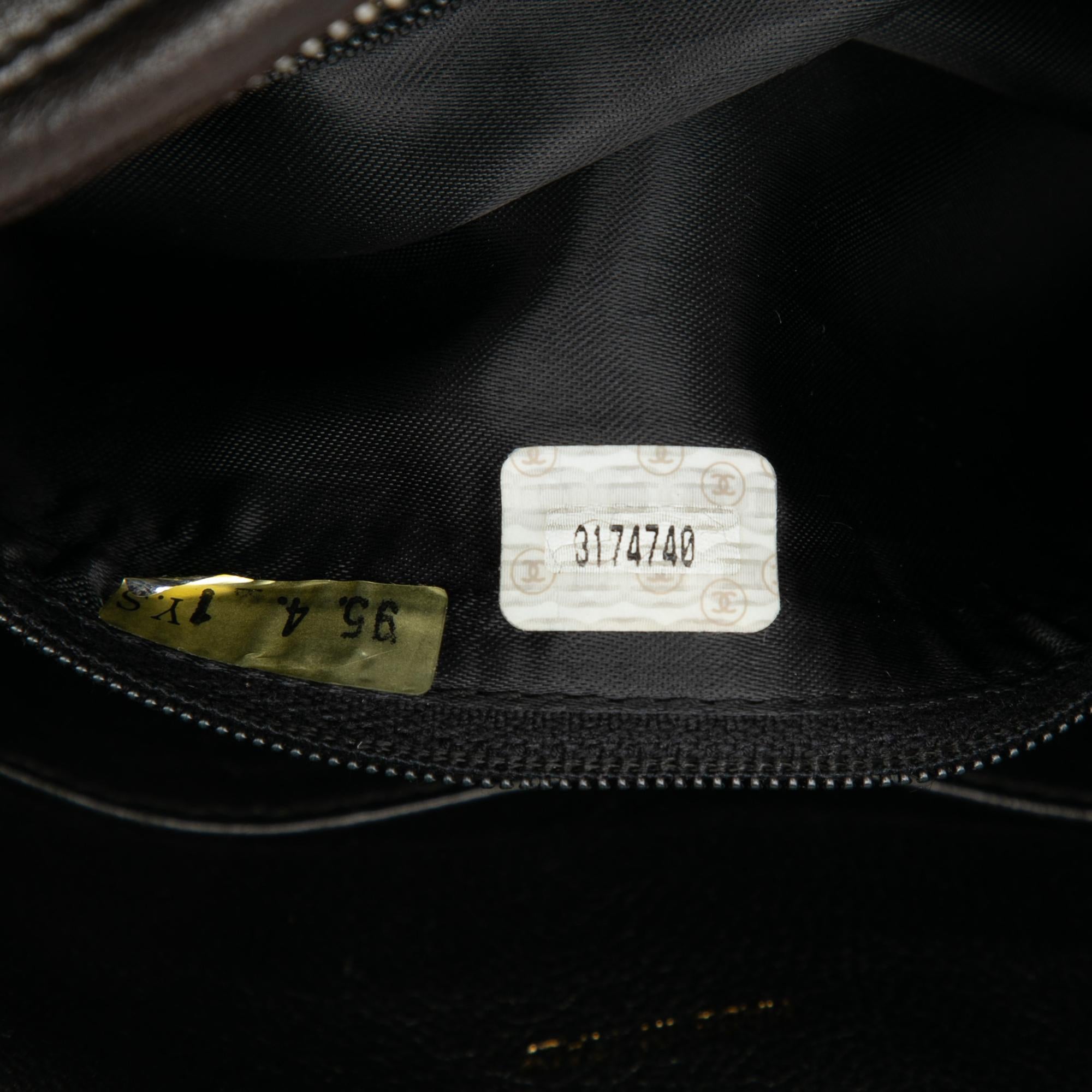 Chanel CC Stitched Lambskin Tassel Flap Crossbody