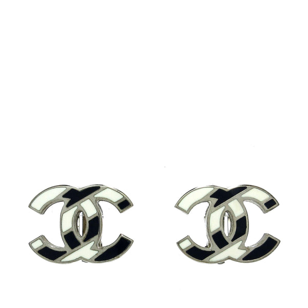 Chanel CC Stripe Clip on Earrings (SHG-r493L0)