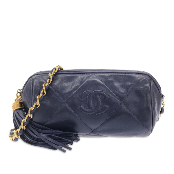 Chanel CC Tassel Lambskin Leather Shoulder Bag (SHG-DJNDFs)