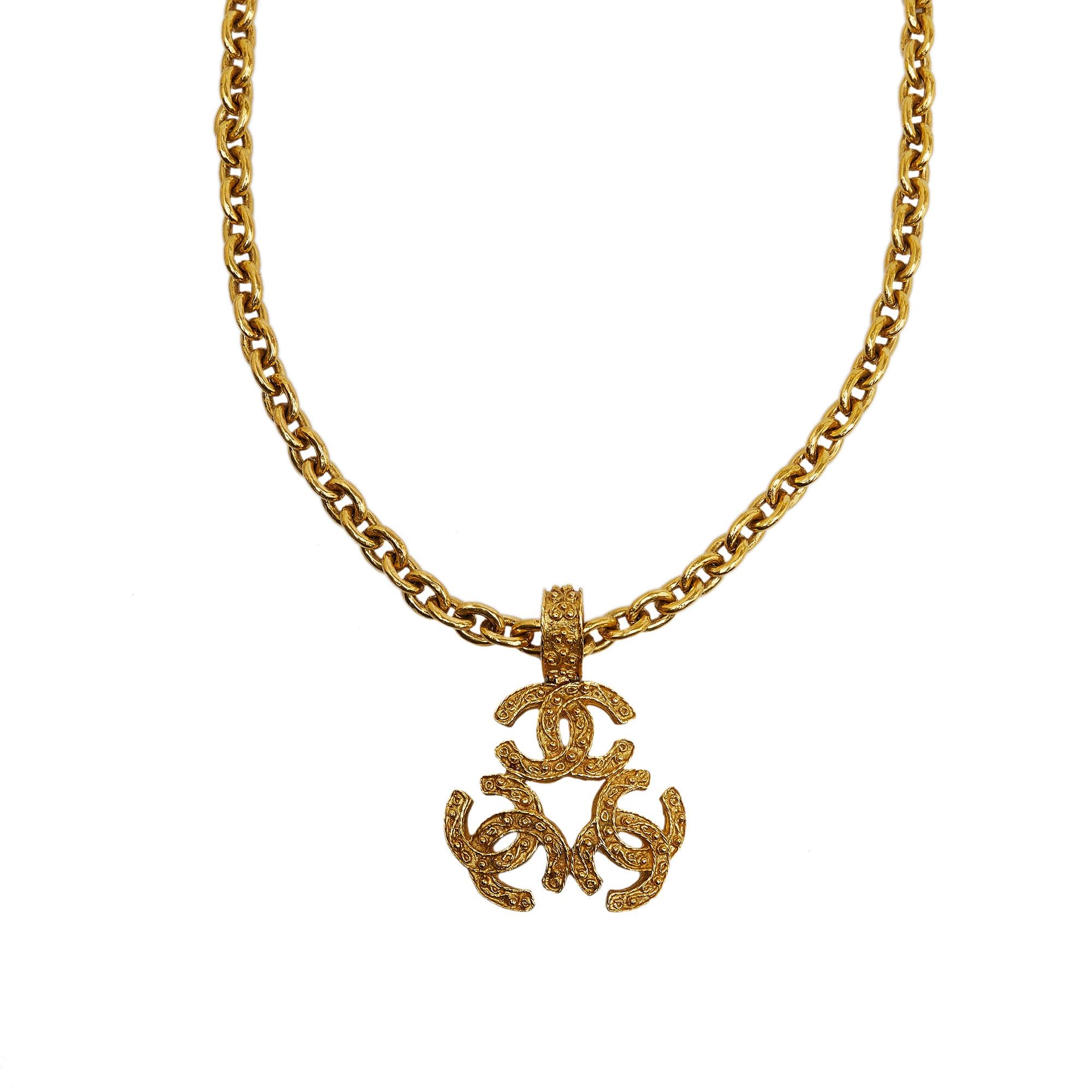 Chanel CC Trinity Pendant Necklace (SHG-MTYtf0)