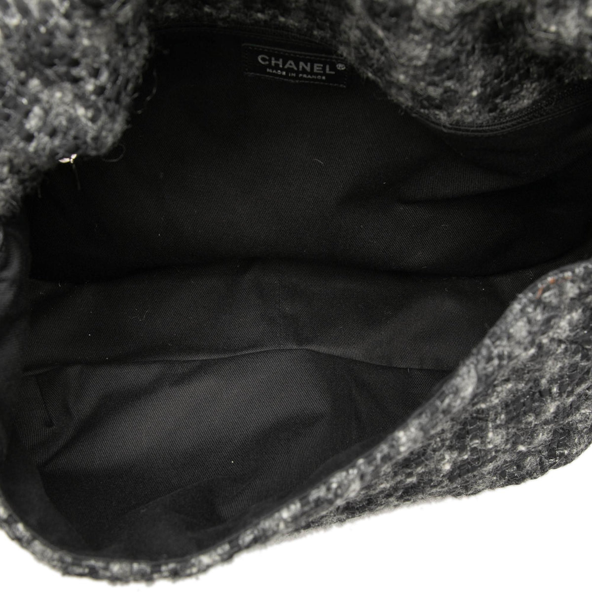 Chanel CC Tweed Top Handle Flap
