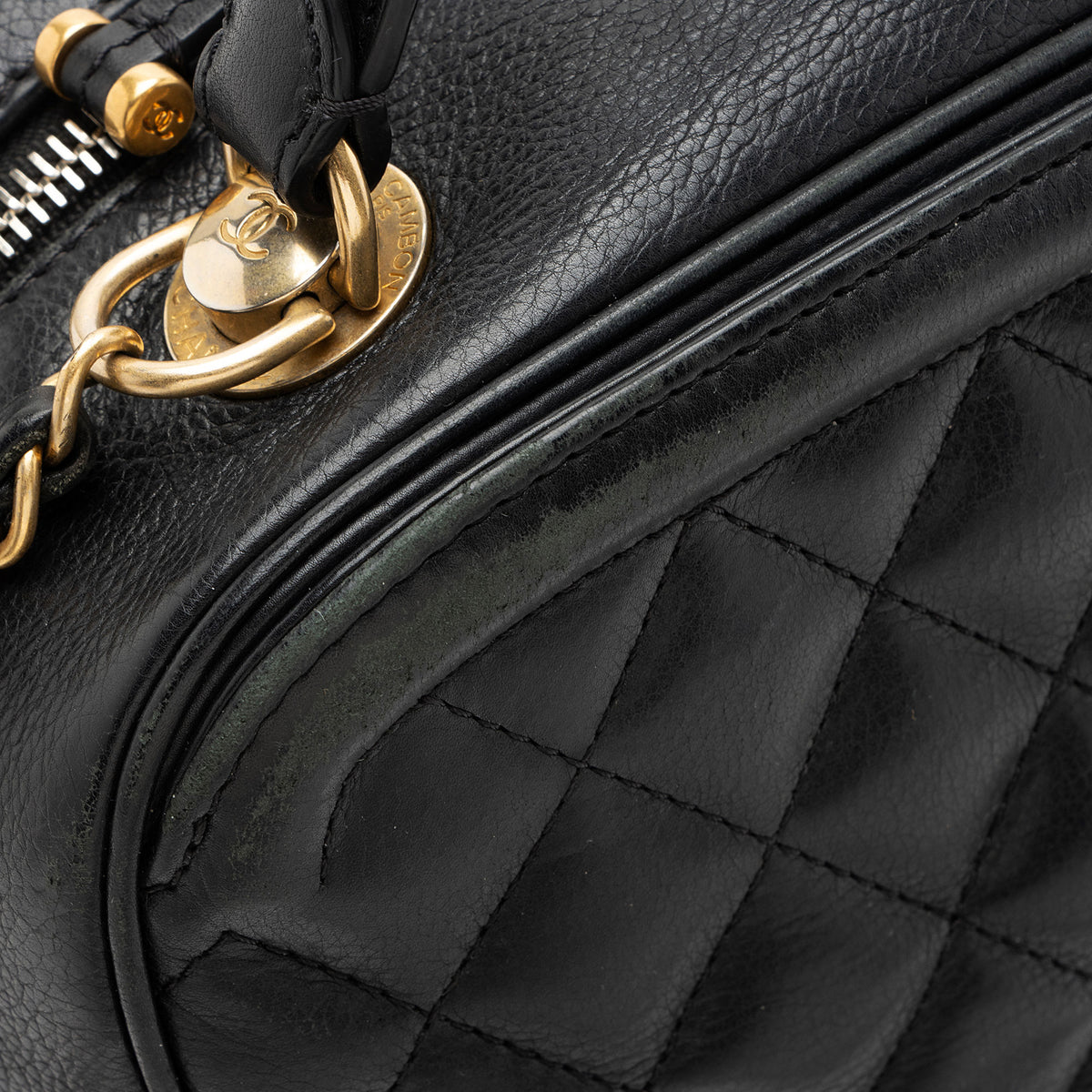 Chanel Calfskin CC Medium Vanity Case