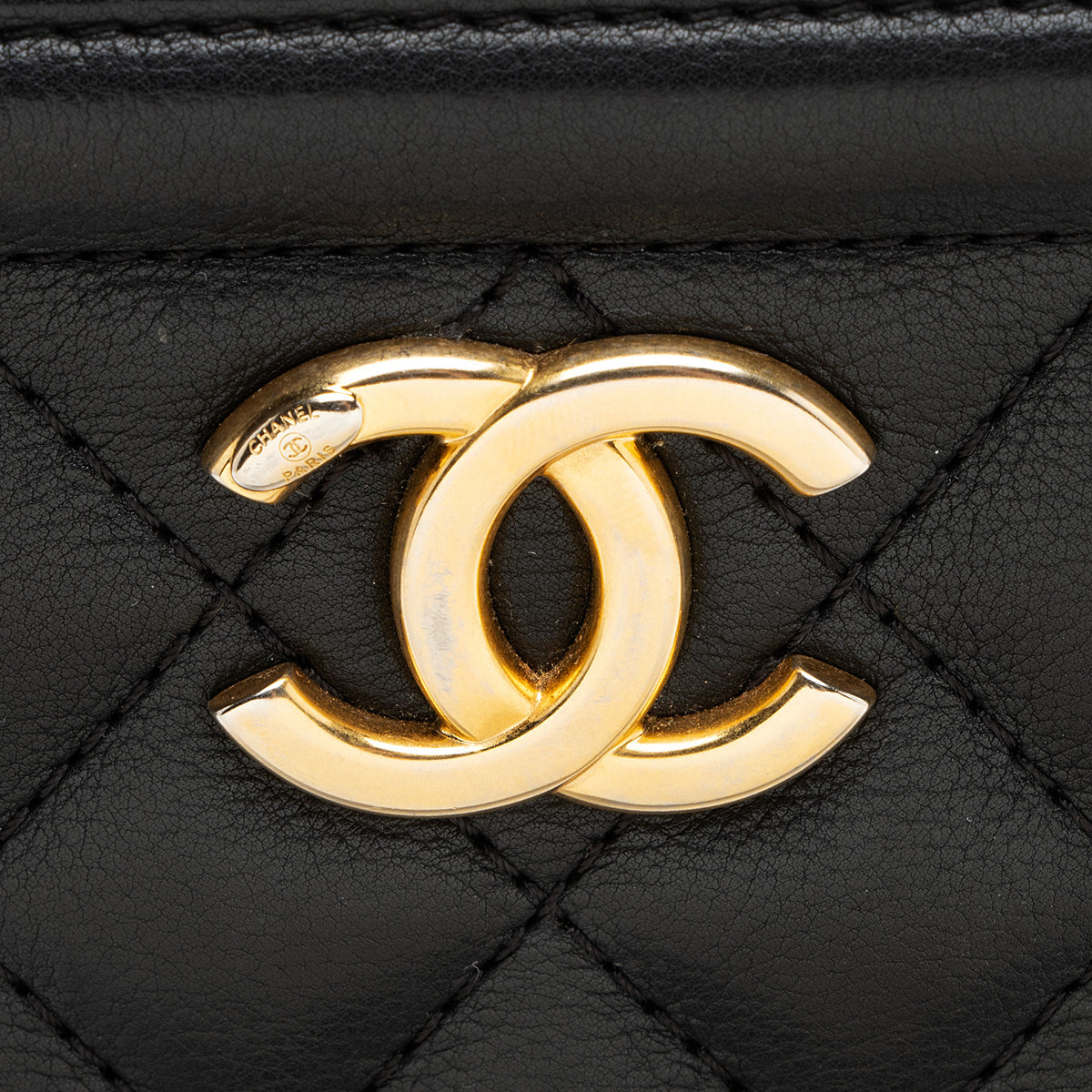 Chanel Calfskin CC Medium Vanity Case