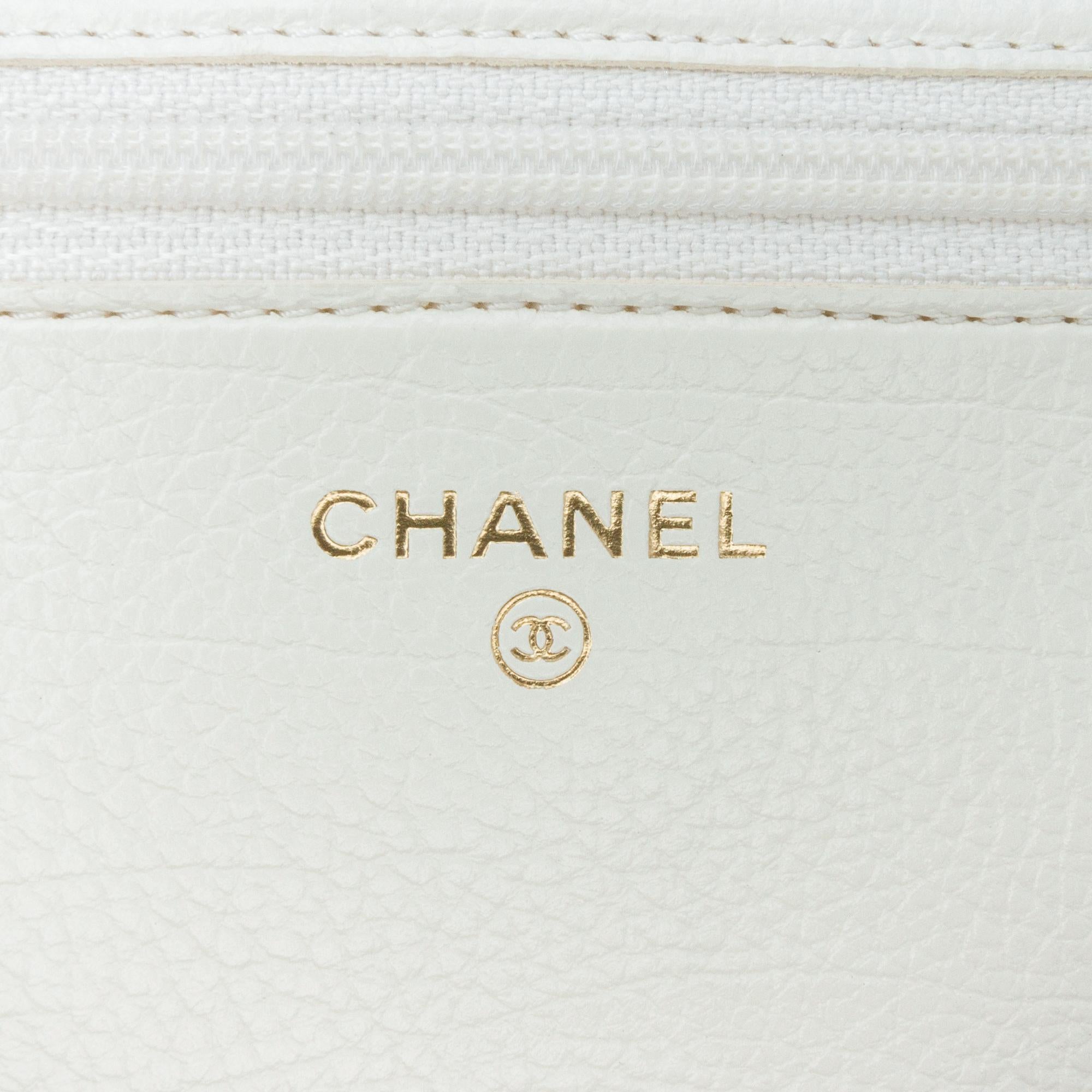 Chanel Calfskin Crochet 19 Wallet On Chain