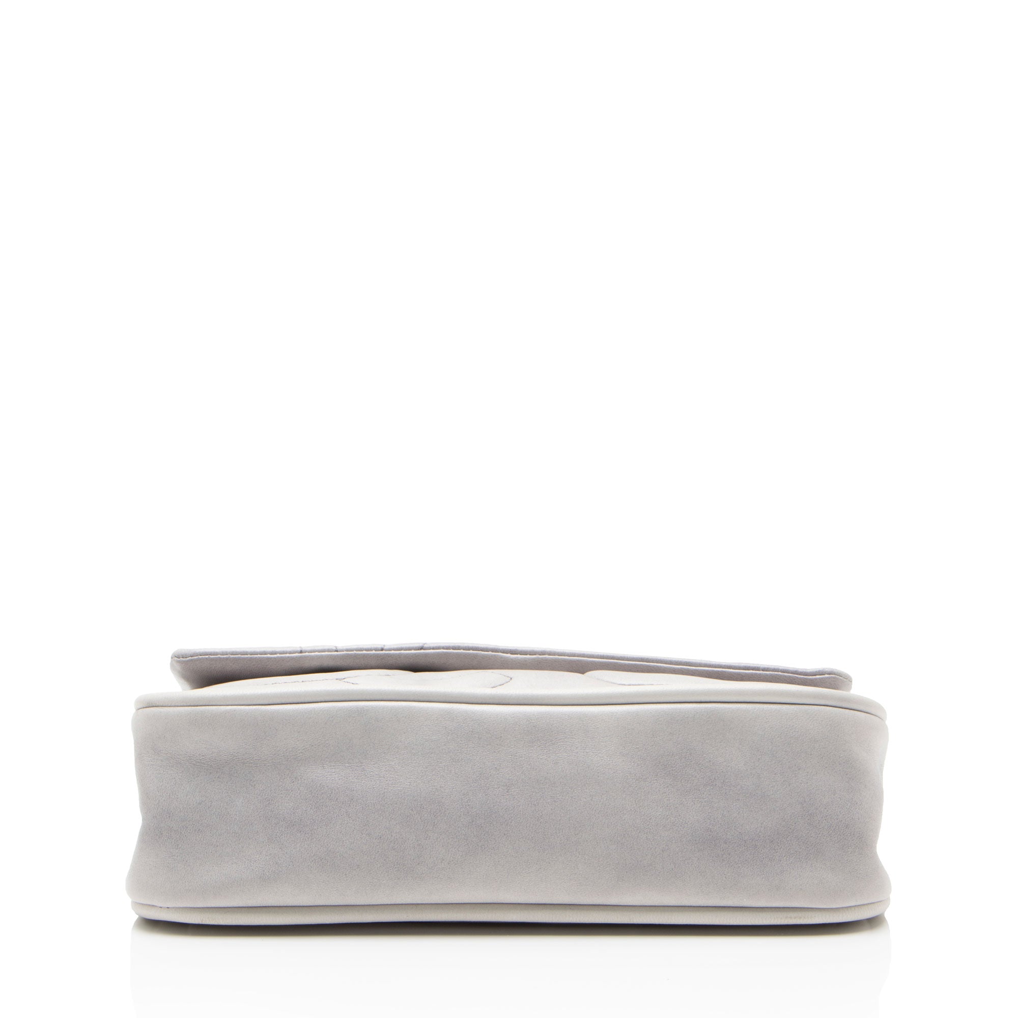 Chanel Calfskin Diagonal CC Flap Shoulder Bag