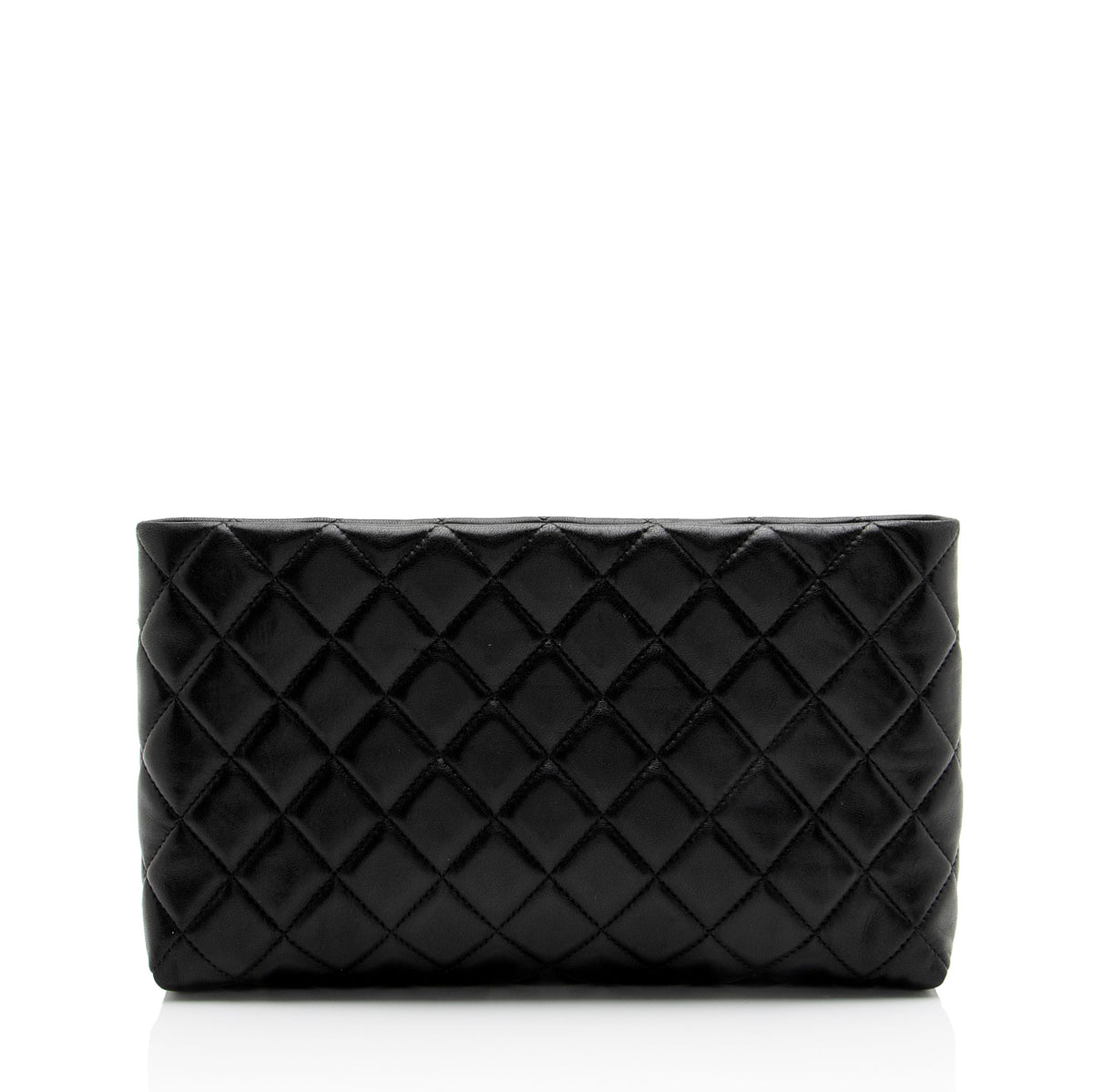 Chanel Calfskin CC Kisslock Pouch