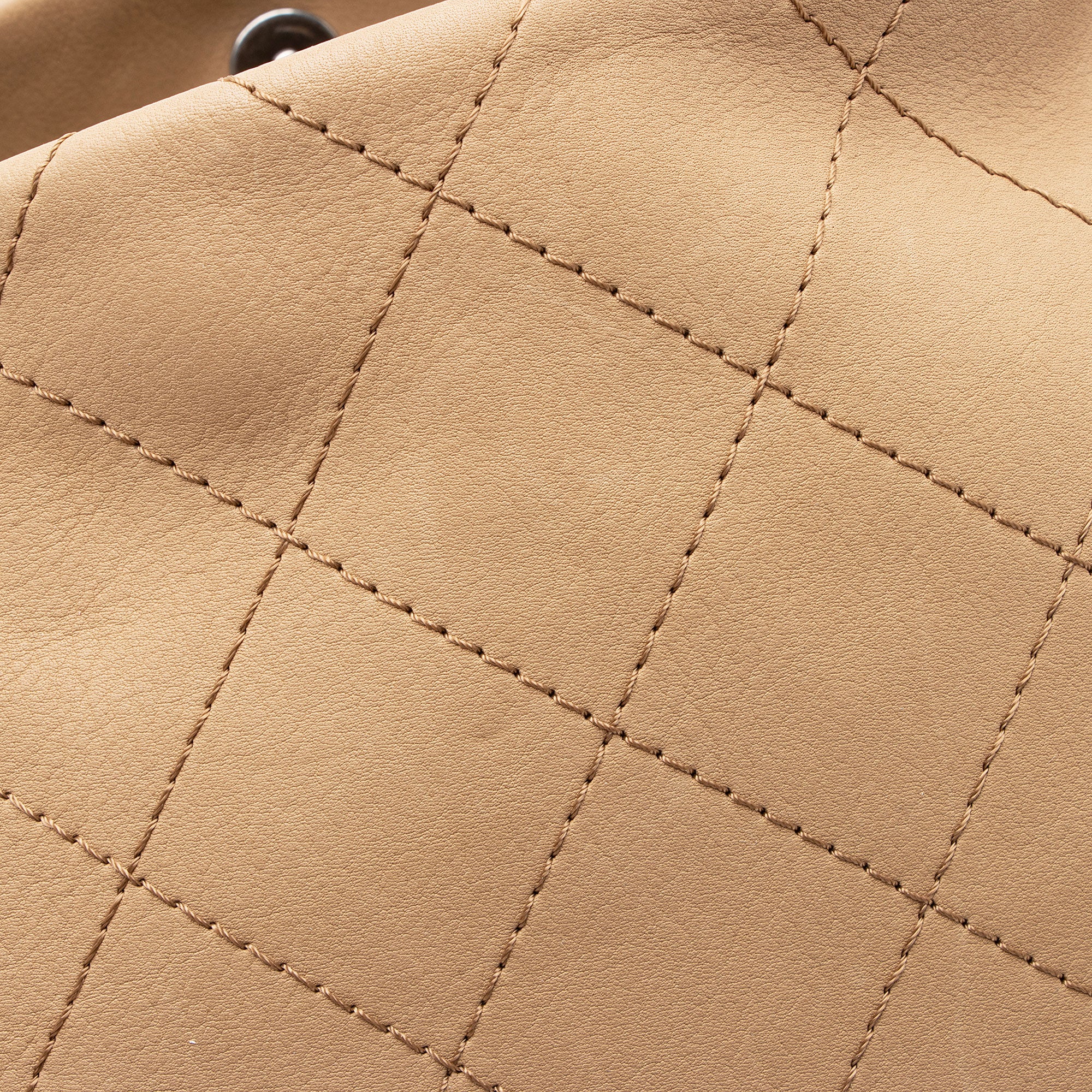 Chanel Calfskin Stitched Double Zip Hobo