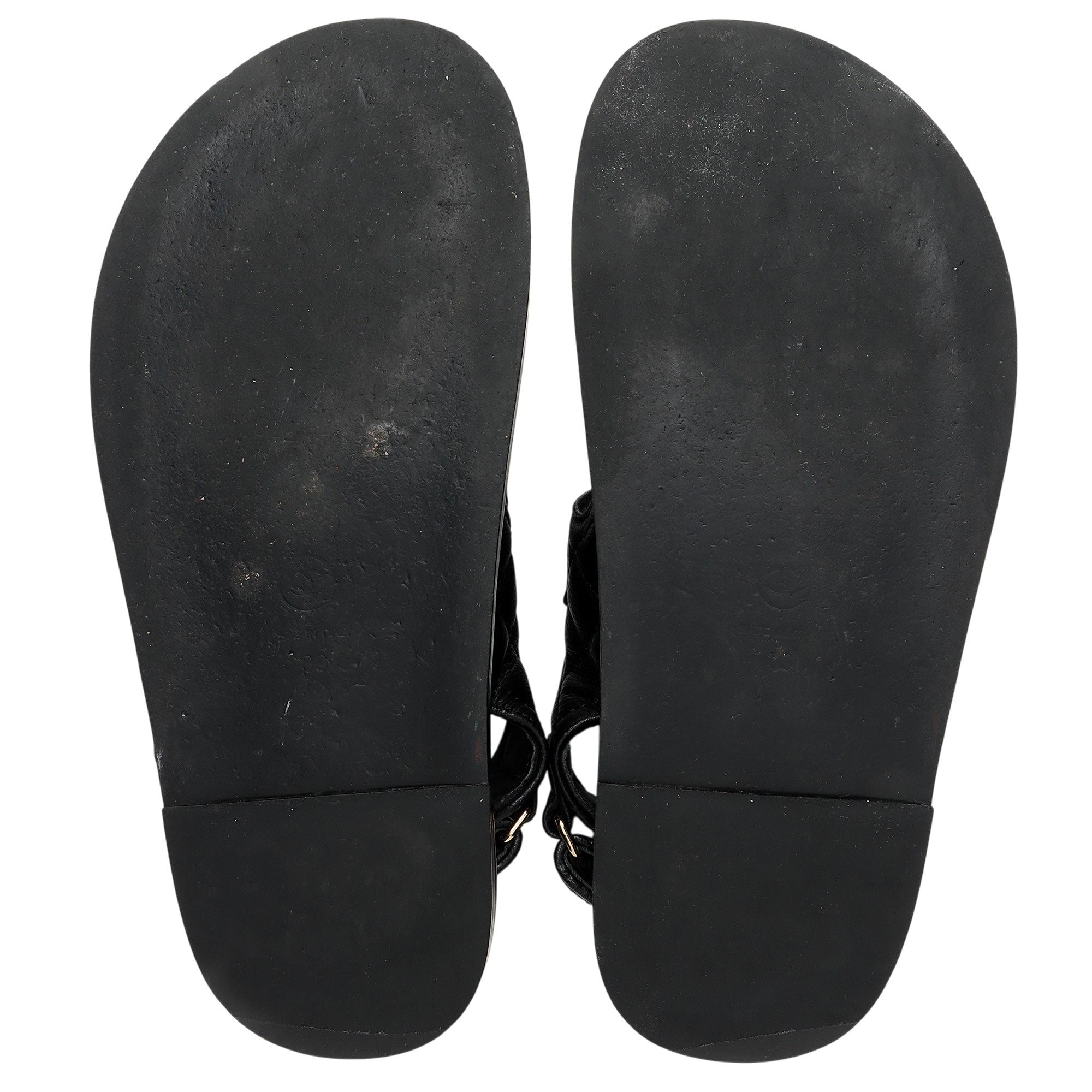 Chanel Calfskin Velcro Dad CC Sandals - Size 9 / 39 - FINAL SALE
