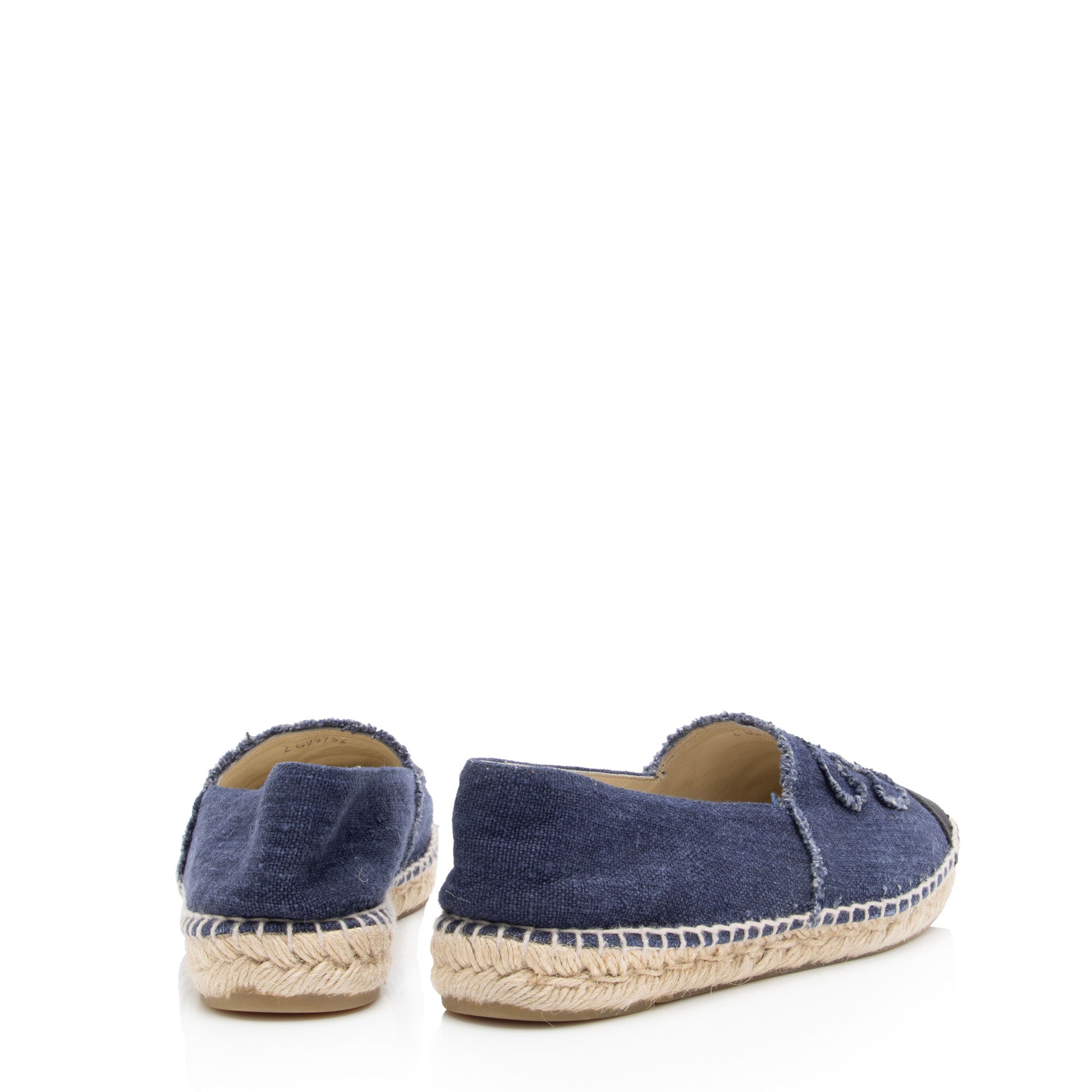Chanel Denim CC Espadrilles - Size 10 / 40 (SHF-STpOSn)