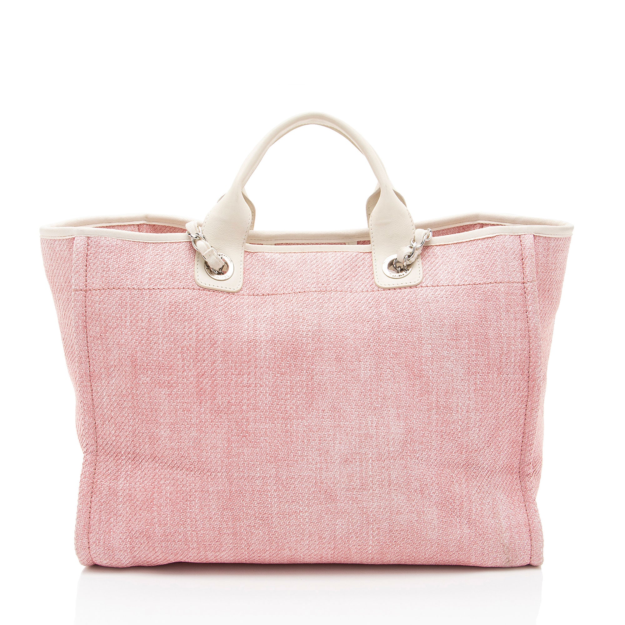 Chanel Woven Straw Deauville Medium Tote