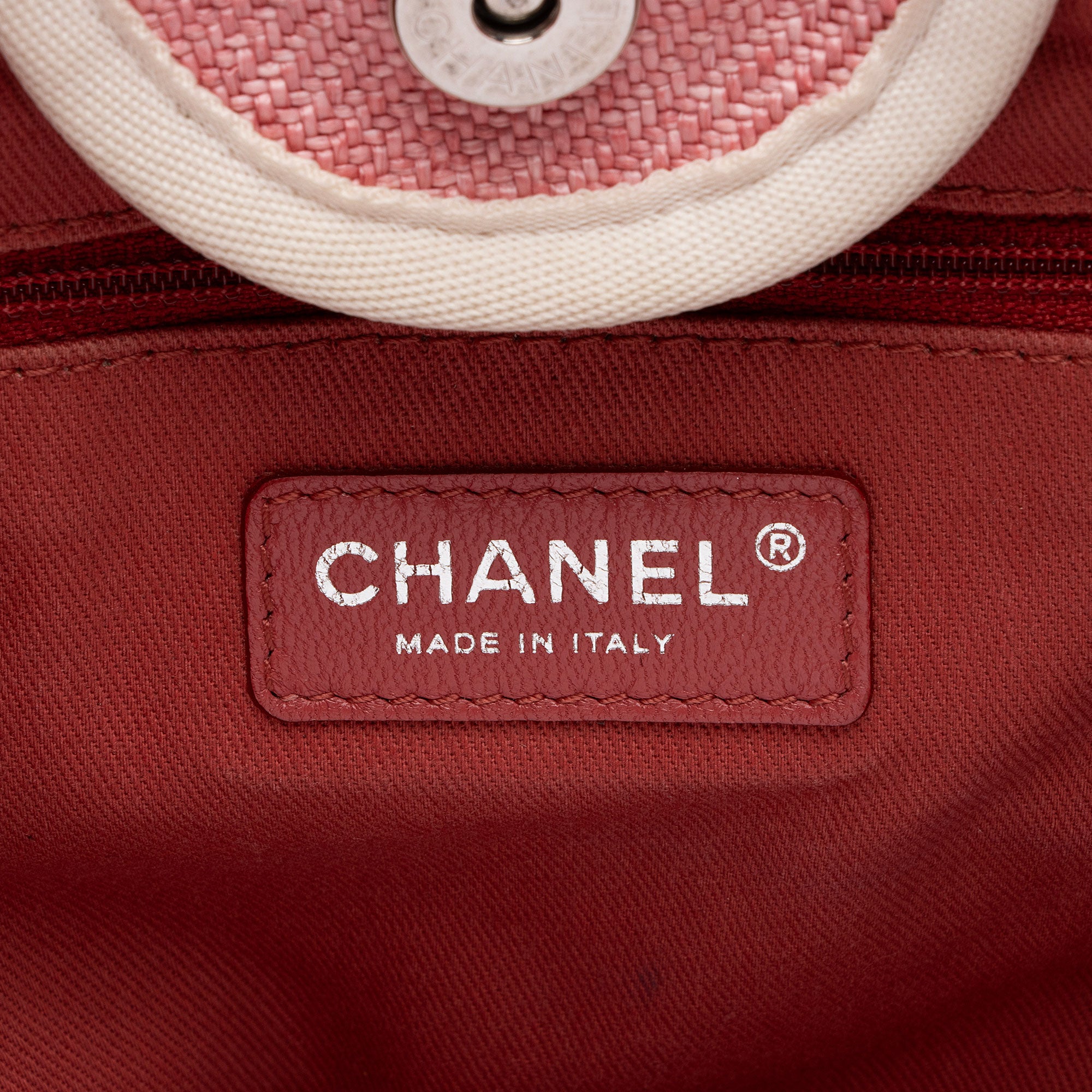 Chanel Woven Straw Deauville Medium Tote