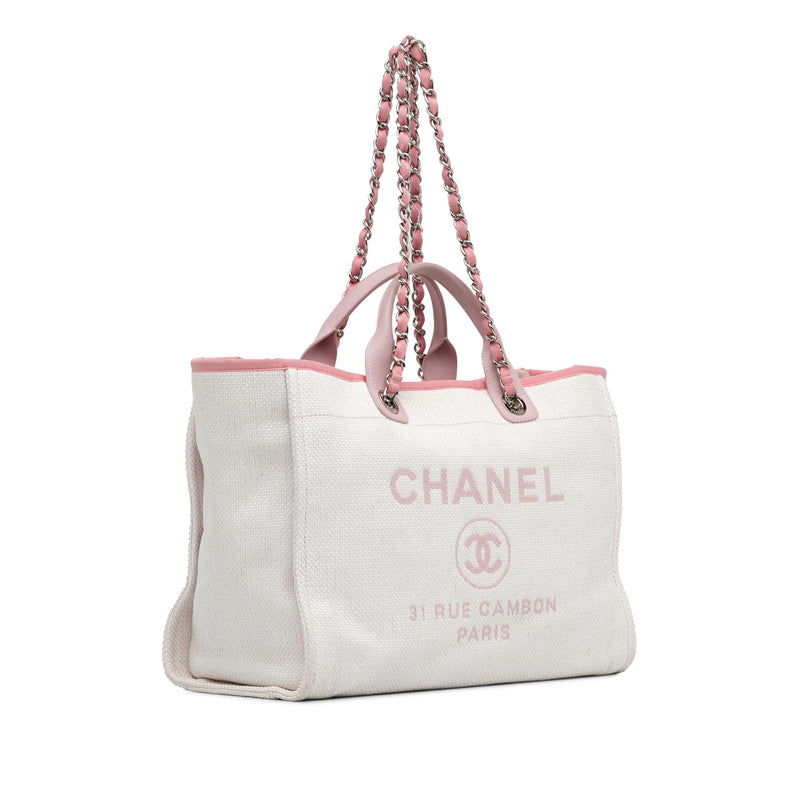 Chanel Canvas Deauville Satchel (SHG-mwl0mY)
