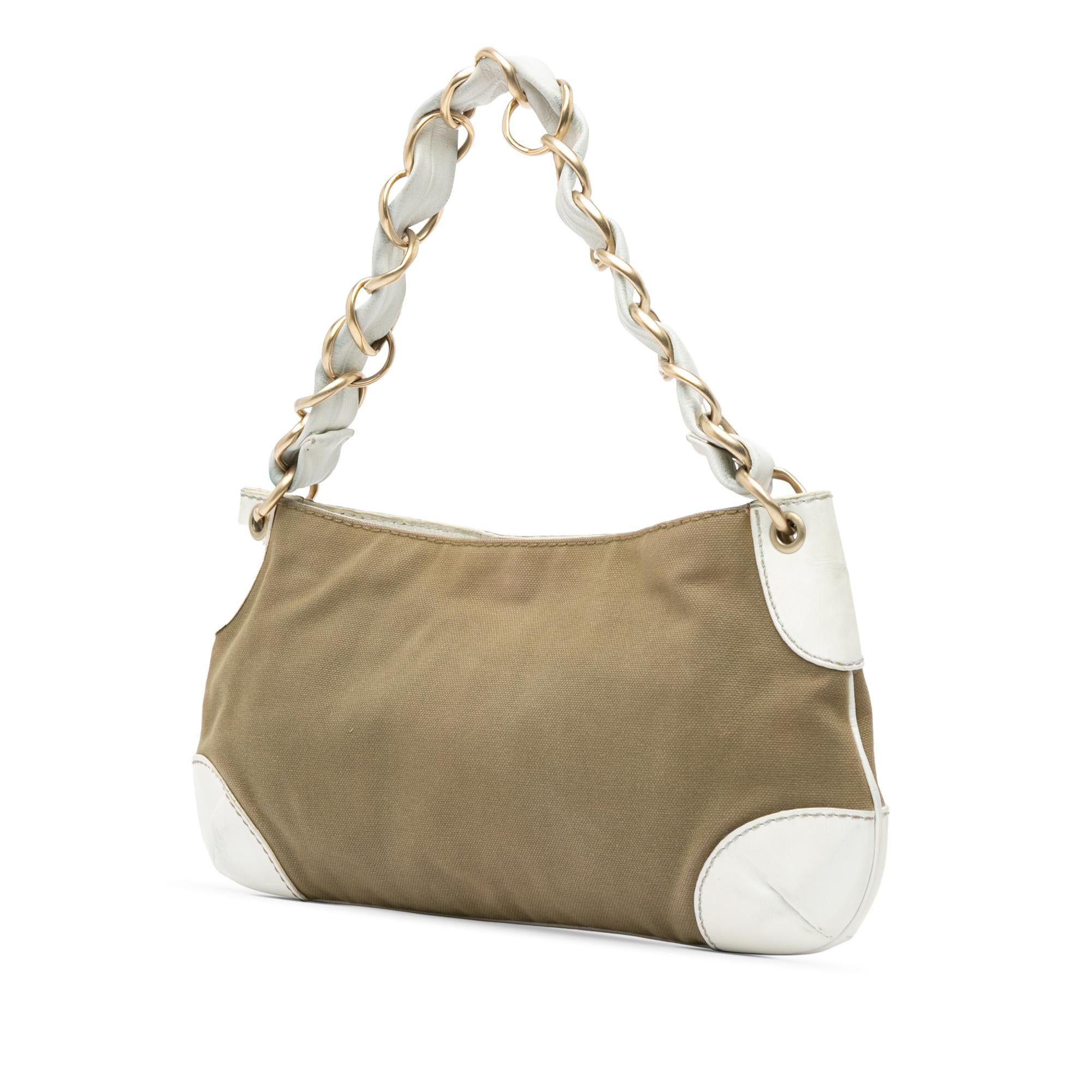 Chanel Canvas Olsen Shoulder Bag