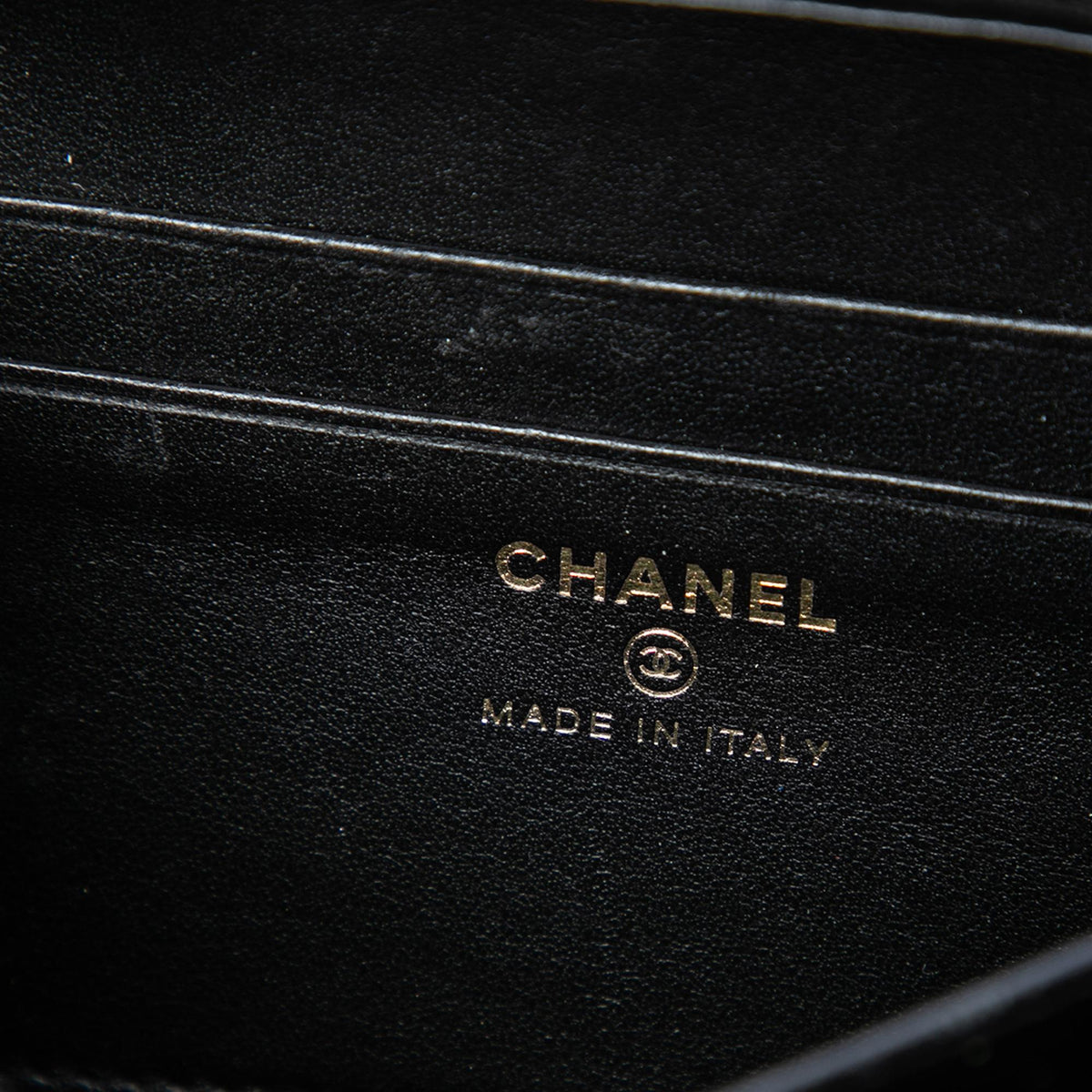Chanel Caviar CC Filigree Vanity Clutch with Chain